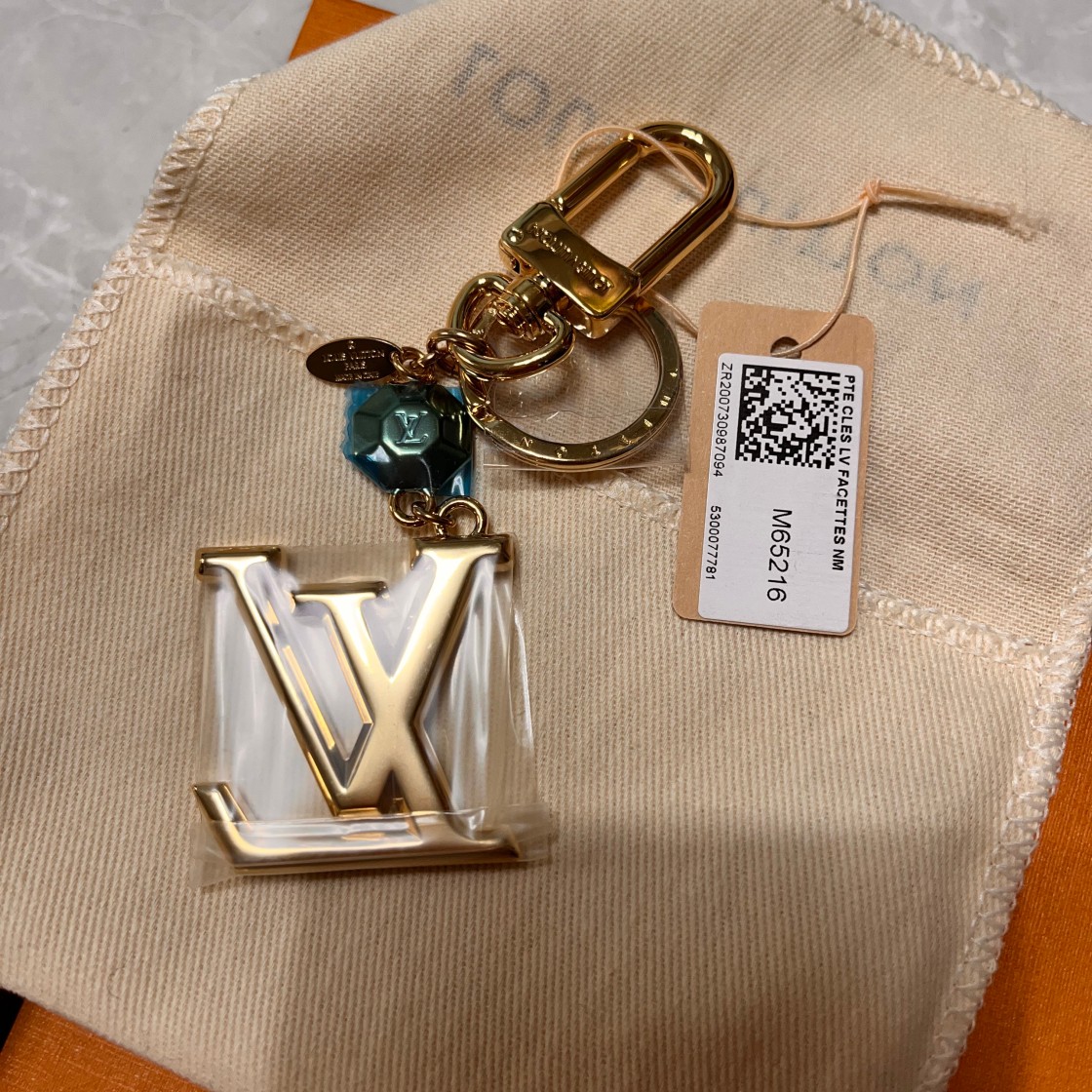 Louis Vuitton MONOGRAM Lv facettes bag charm & key holder (M65216) in 2023