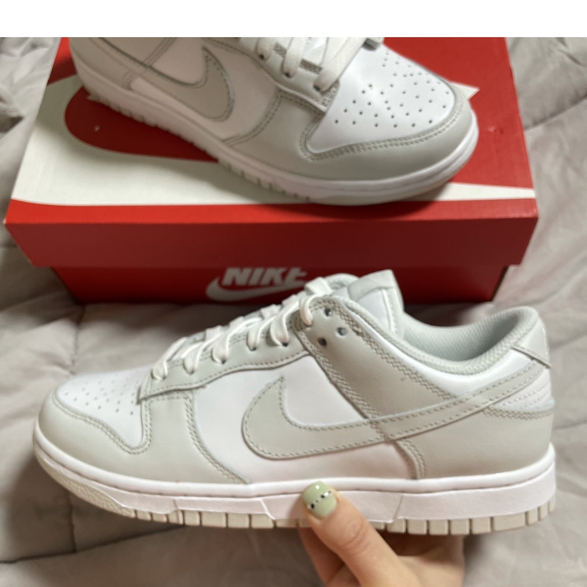 (W) Nike Dunk Low Photon Dust 착용 스타일