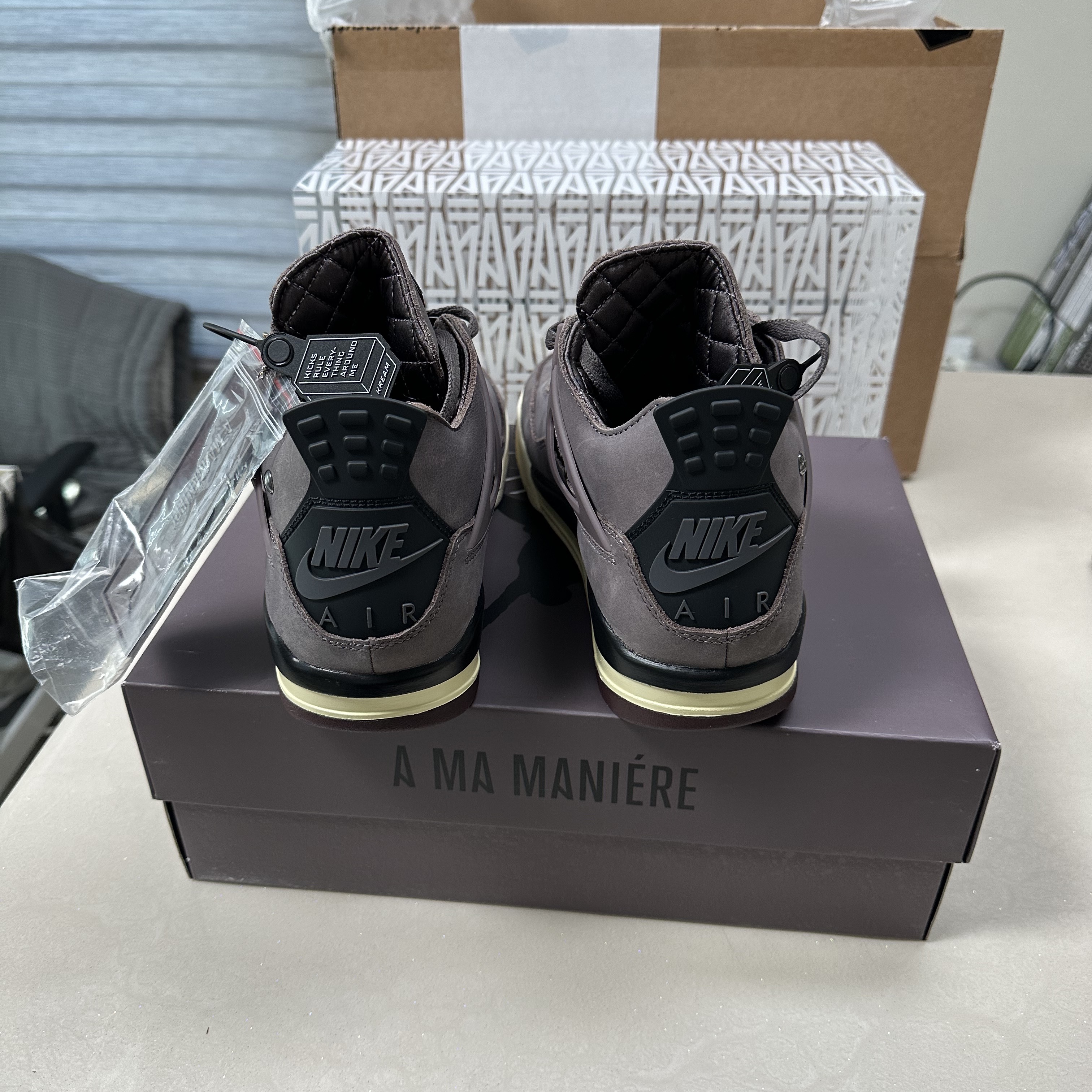 Jordan 4 x A Ma Maniere Retro Violet Ore 착용 스타일 - 2