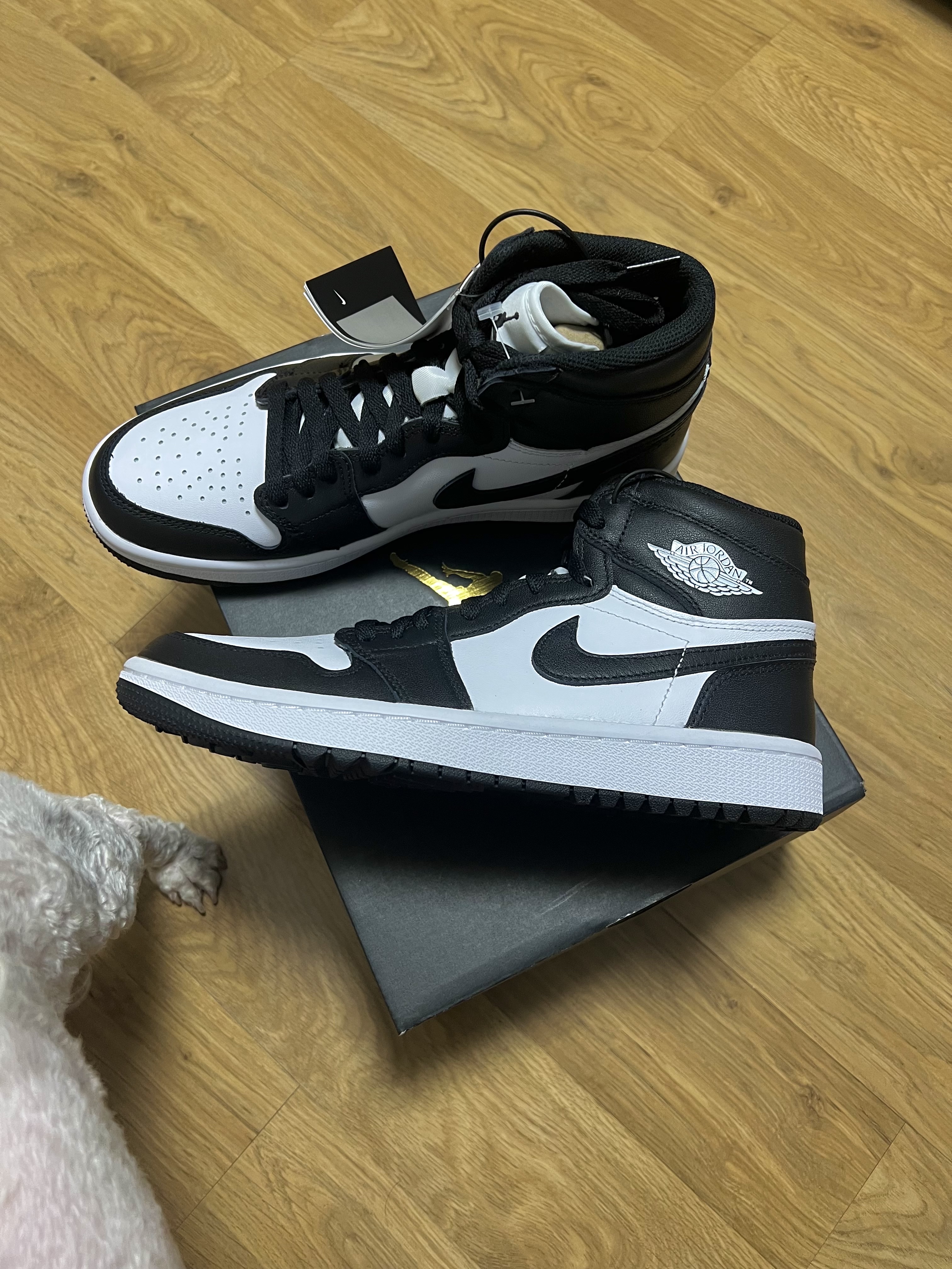 Jordan 1 High Golf White Black 착용 스타일 - 2