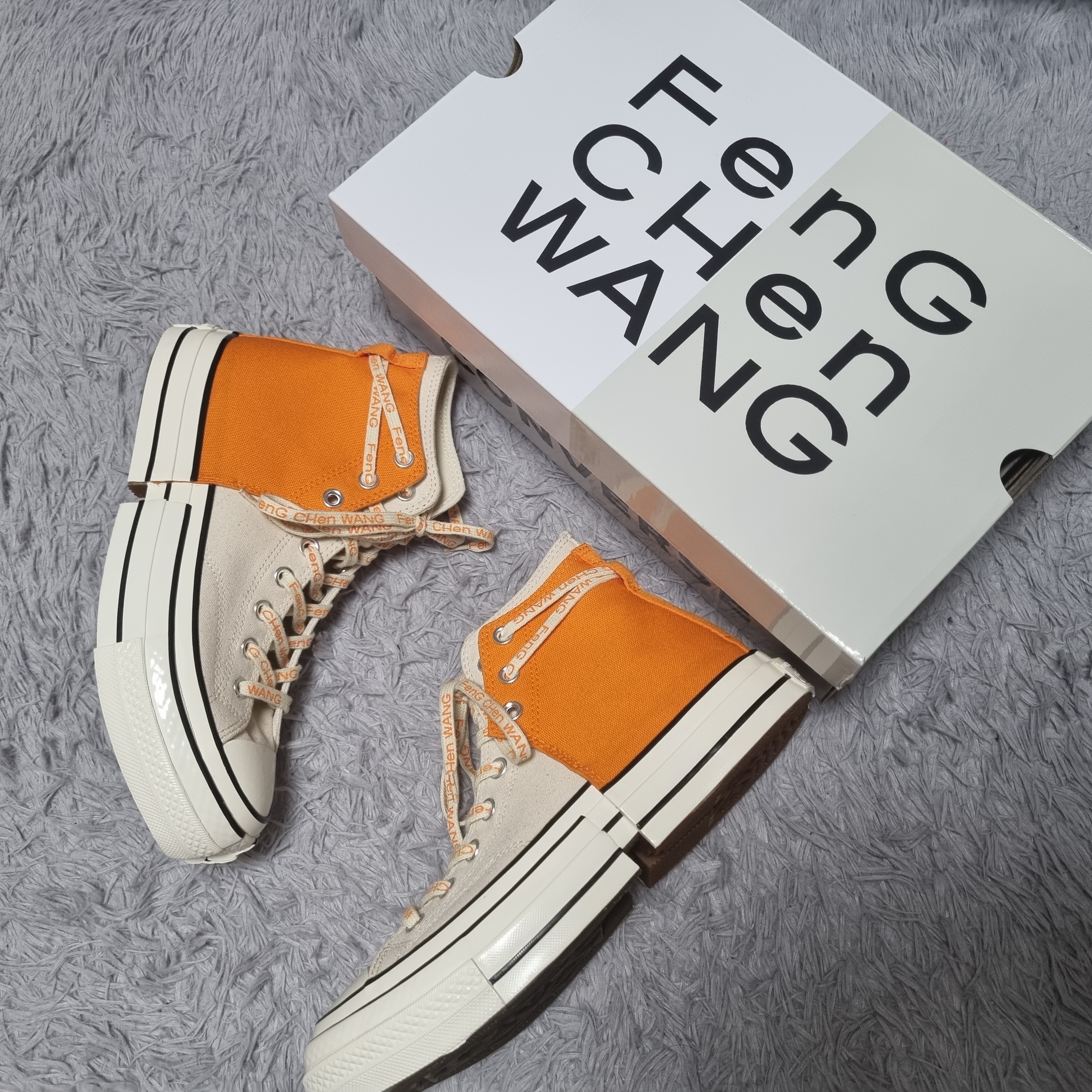 Converse x Feng Chen Wang Chuck 70 2-in-1 Persimmon Orange 착용 스타일 - 2