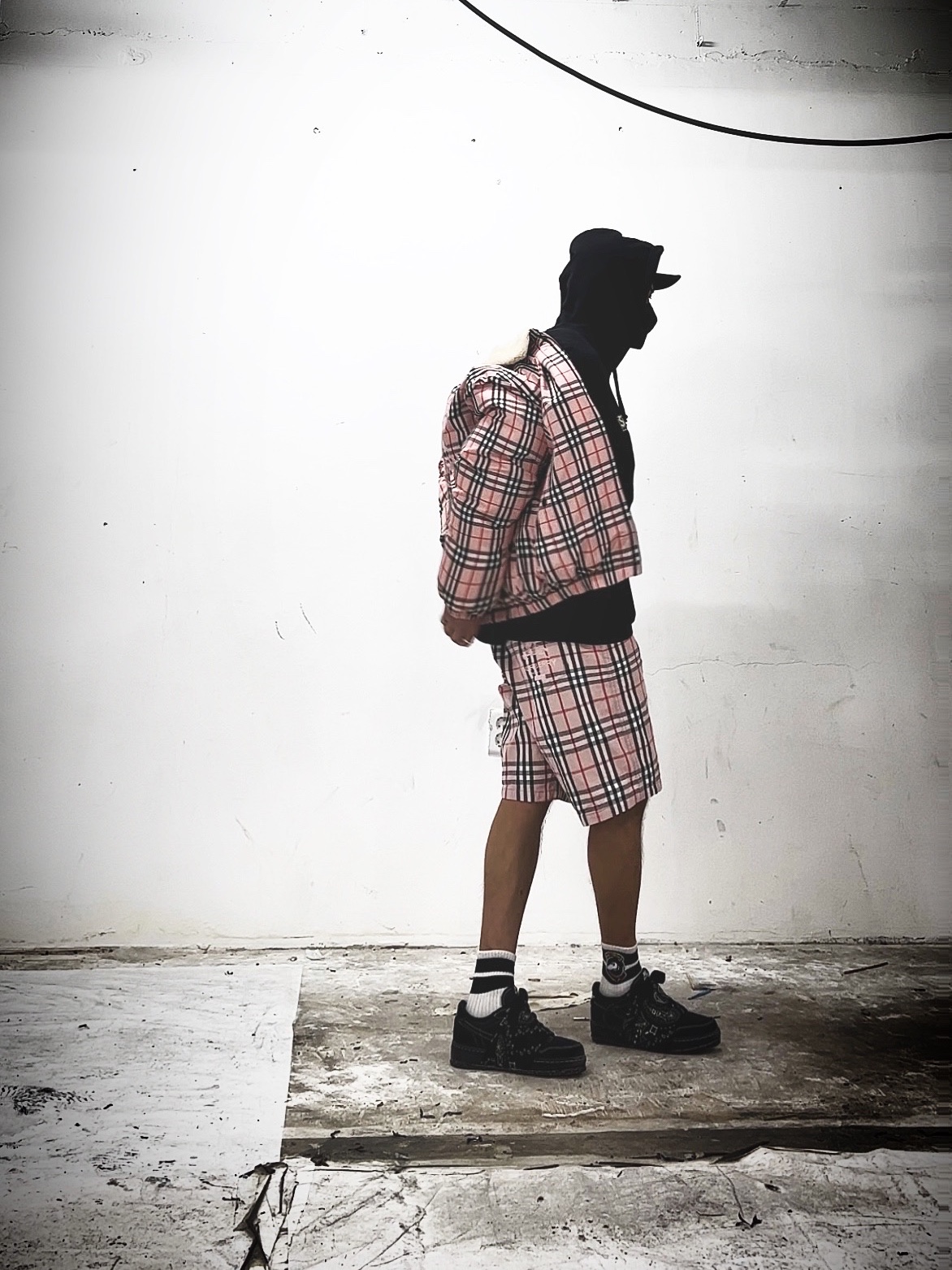 Supreme x Burberry Box Logo Hooded Sweatshirt Black - 22SS, Supreme x Nike ACG Jersey Black - 22FW 착용 스타일 - 2