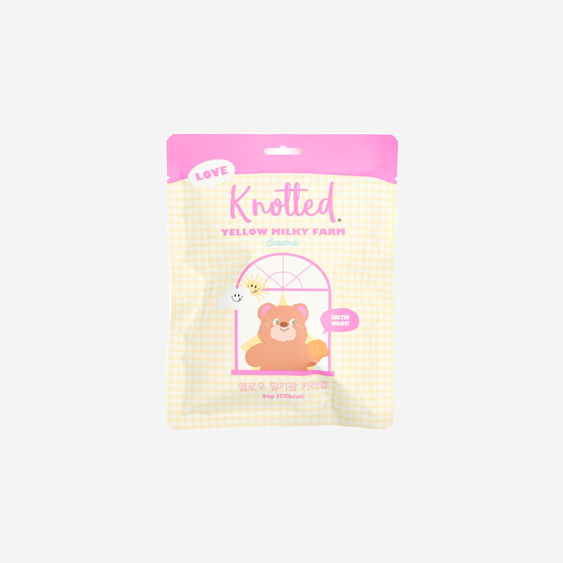 노티드 솔티드 밀키 팜 카라멜 옐로우(Knotted Salted Milky Farm Caramel Yellow)
