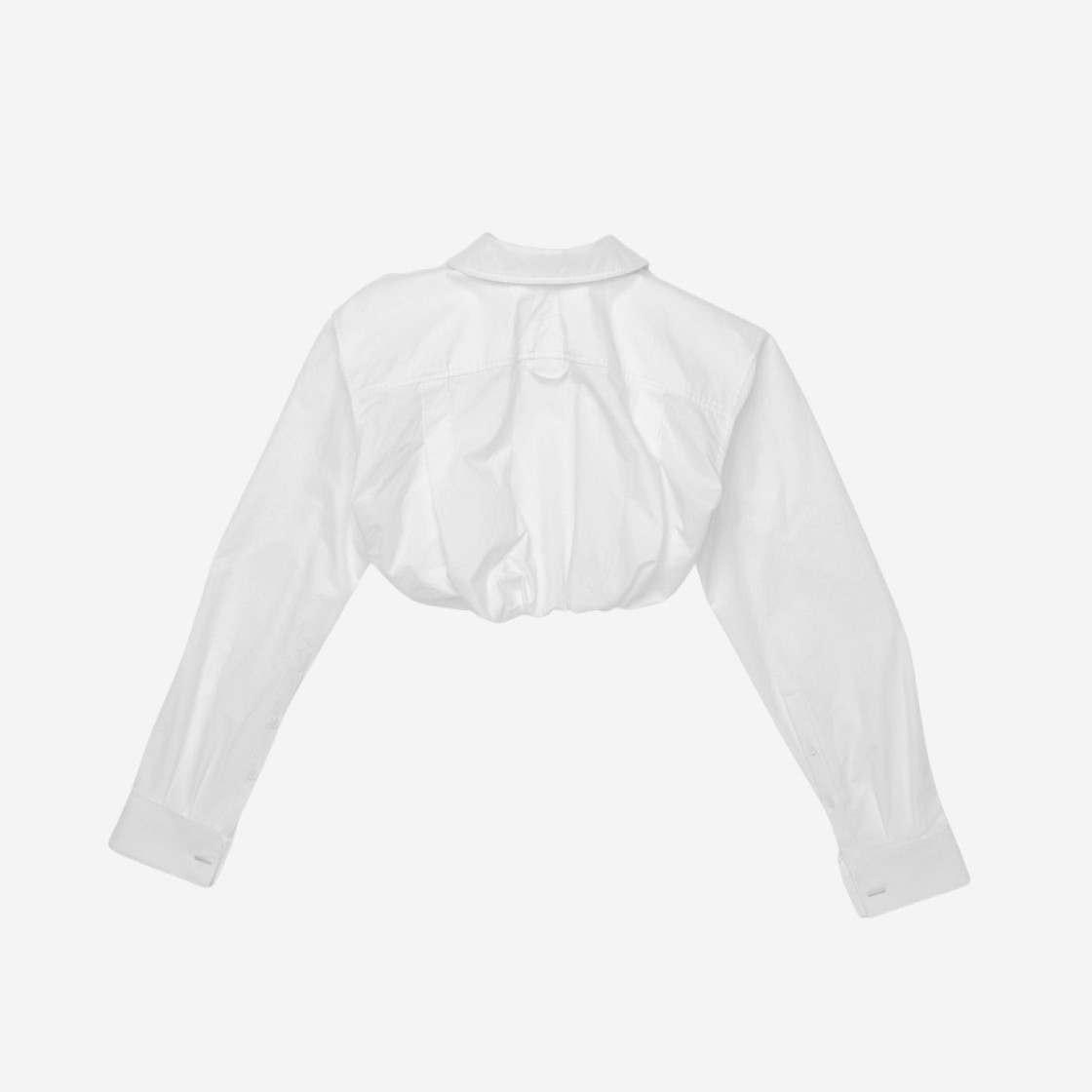 (W) Jacquemus La Chemise Machou Bolero Shirt White 상세 이미지 2