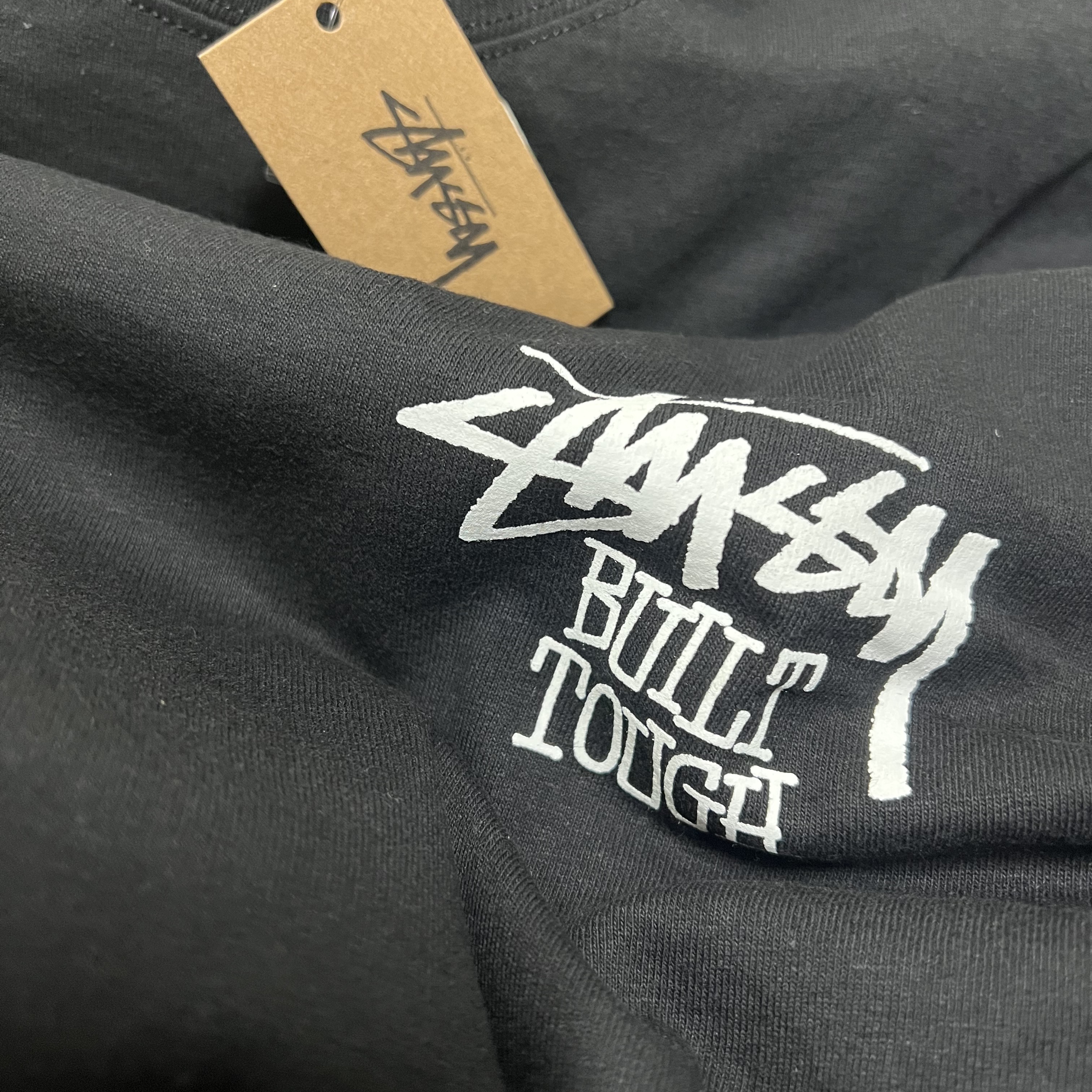 Stussy Built Tough T-Shirt Black 착용 스타일 - 1