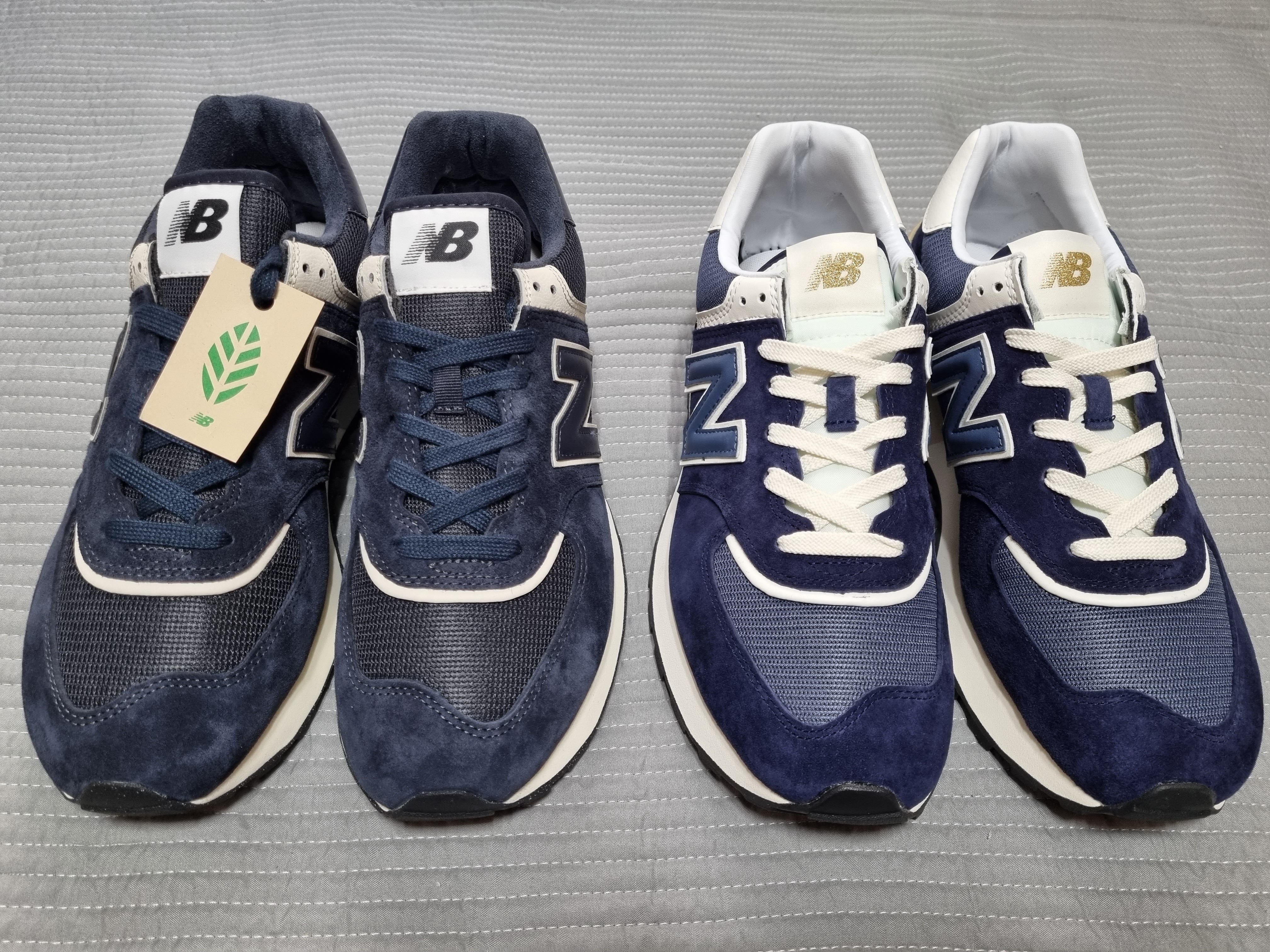 New Balance 574 Legacy Blue Navy, New Balance 574 Legacy Navy 착용 스타일 - 1