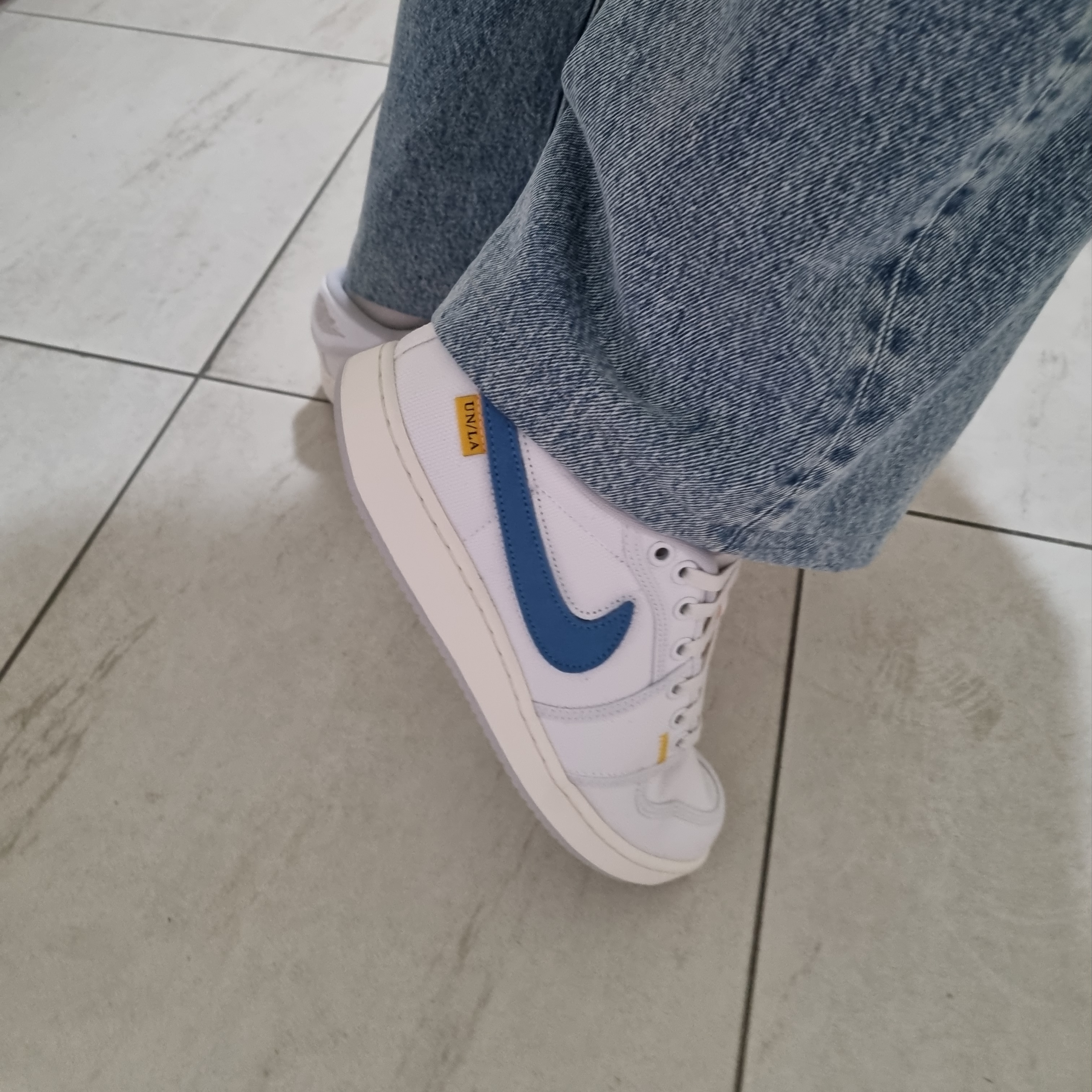 Jordan 1 x Union KO Low White 착용 스타일