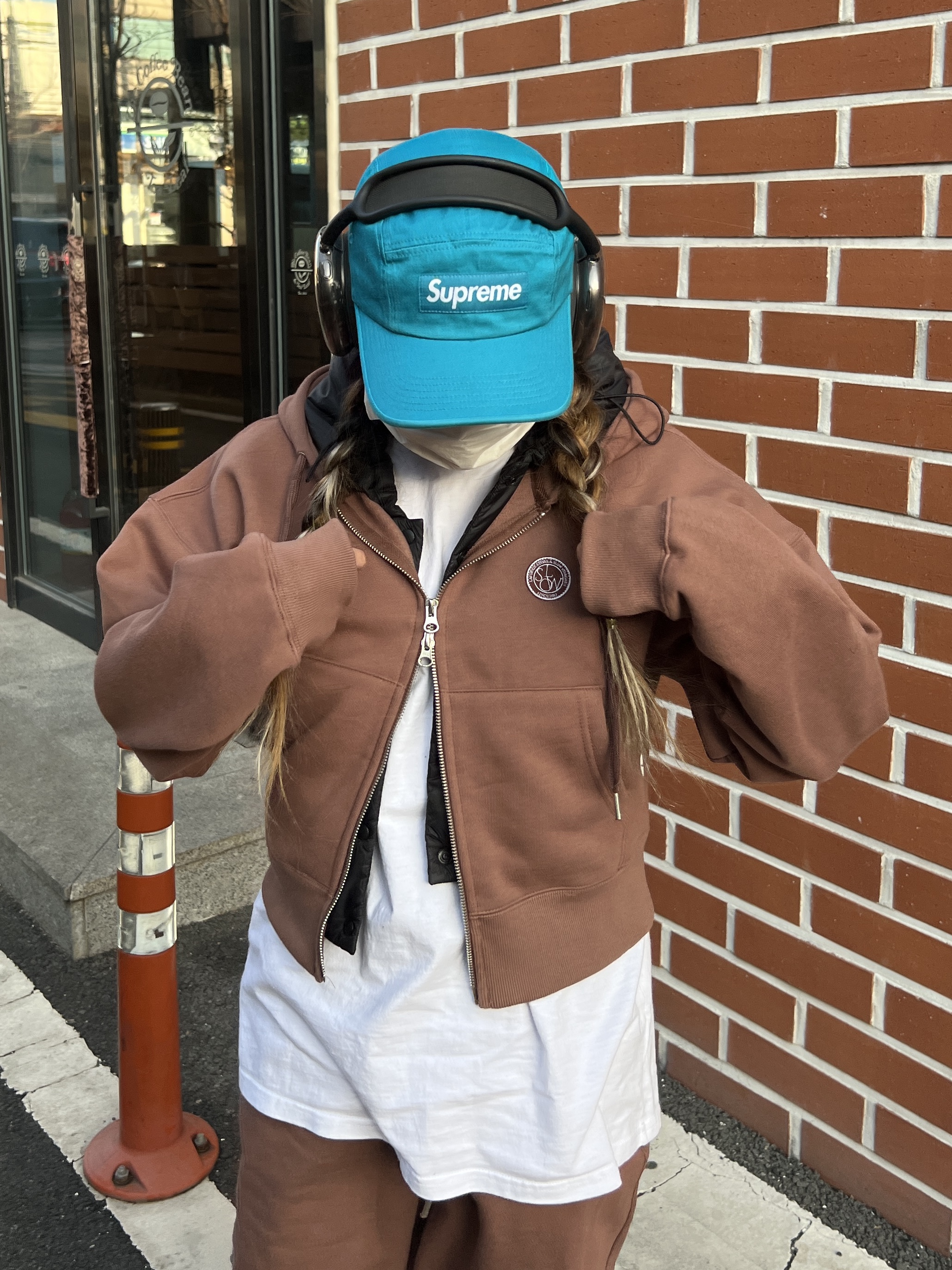 Supreme Washed Chino Twill Camp Cap Teal - 22SS, Apple AirPods Max Lightning Space Gray (Korean Ver.) 착용 스타일 - 3