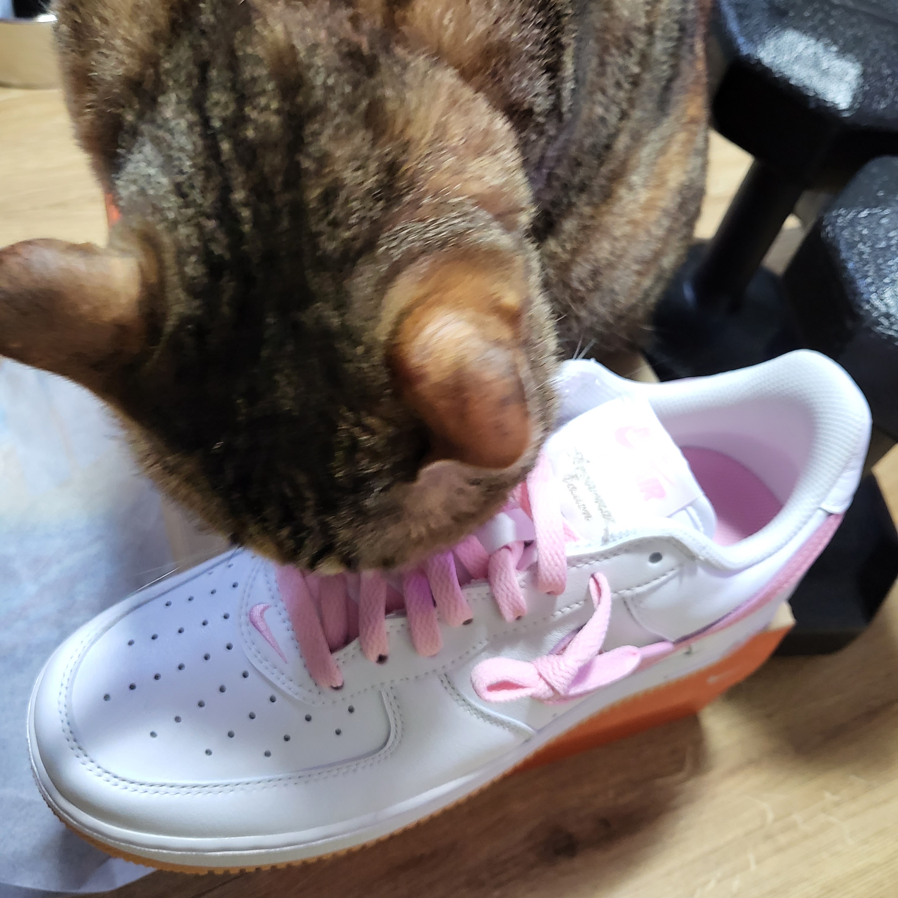 Nike Air Force 1 Low Retro Color of the Month White Pink 착용 스타일 - 1