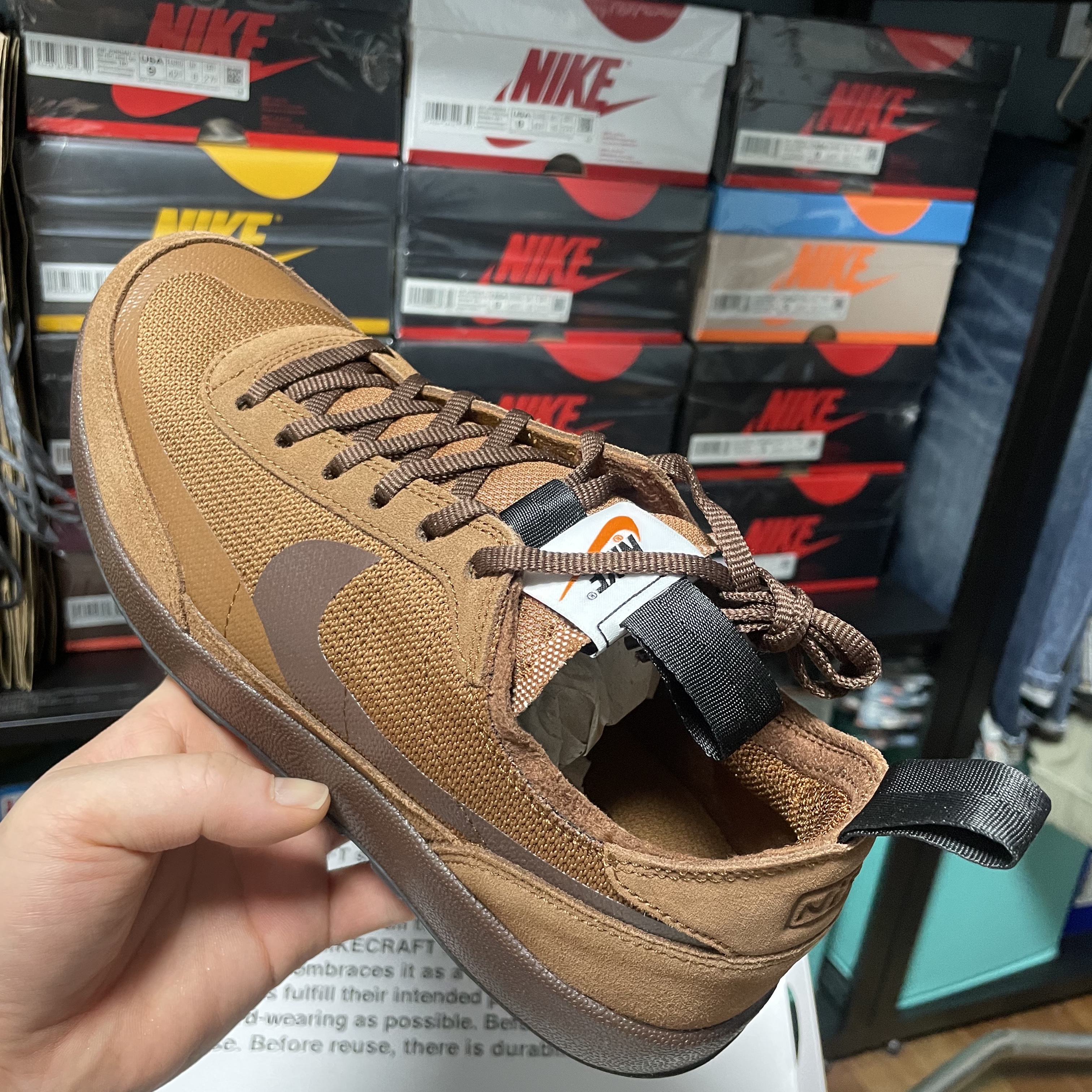 Nike x Tom Sachs General Purpose Shoe Brown 착용 스타일 - 1