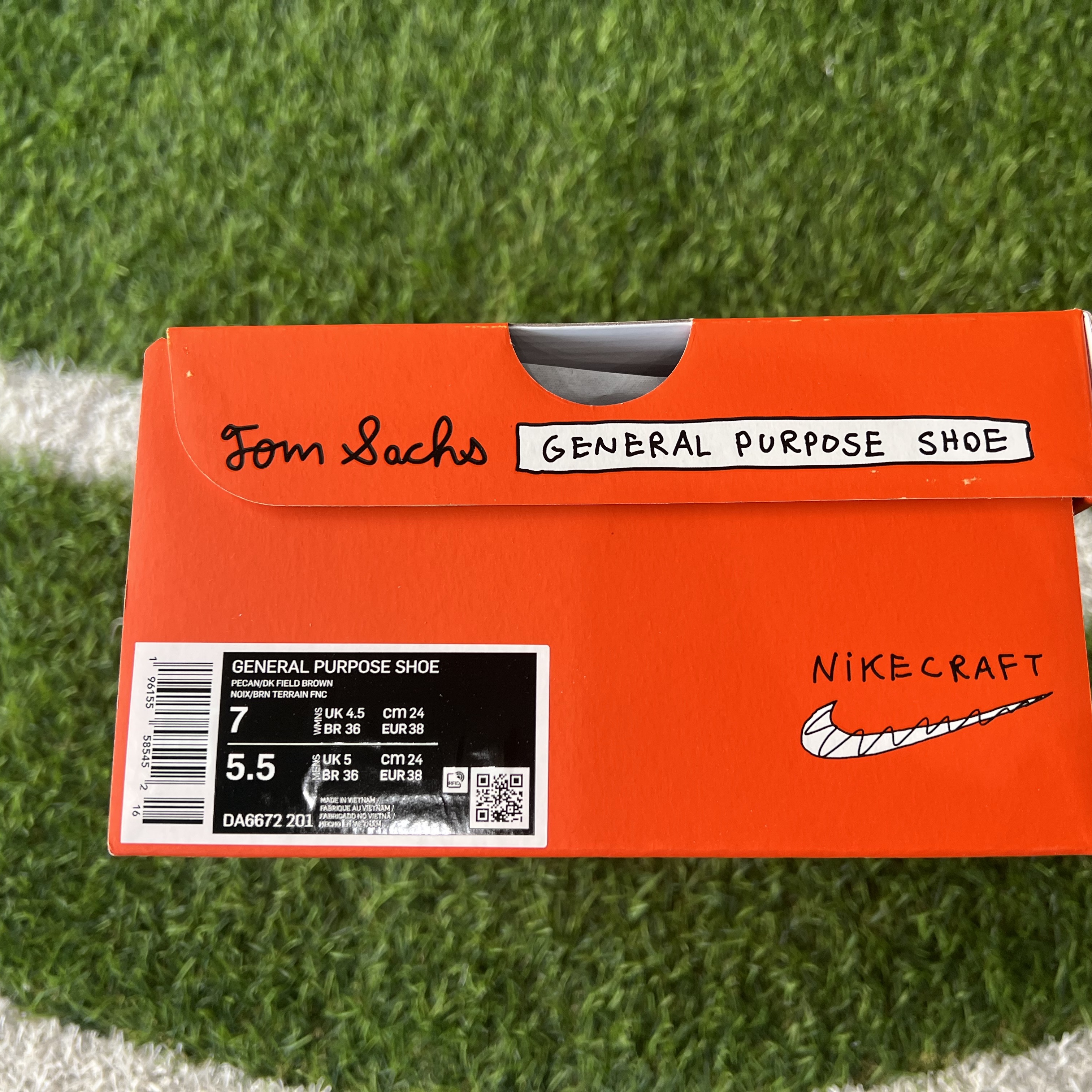 Nike x Tom Sachs General Purpose Shoe Brown 착용 스타일 - 4