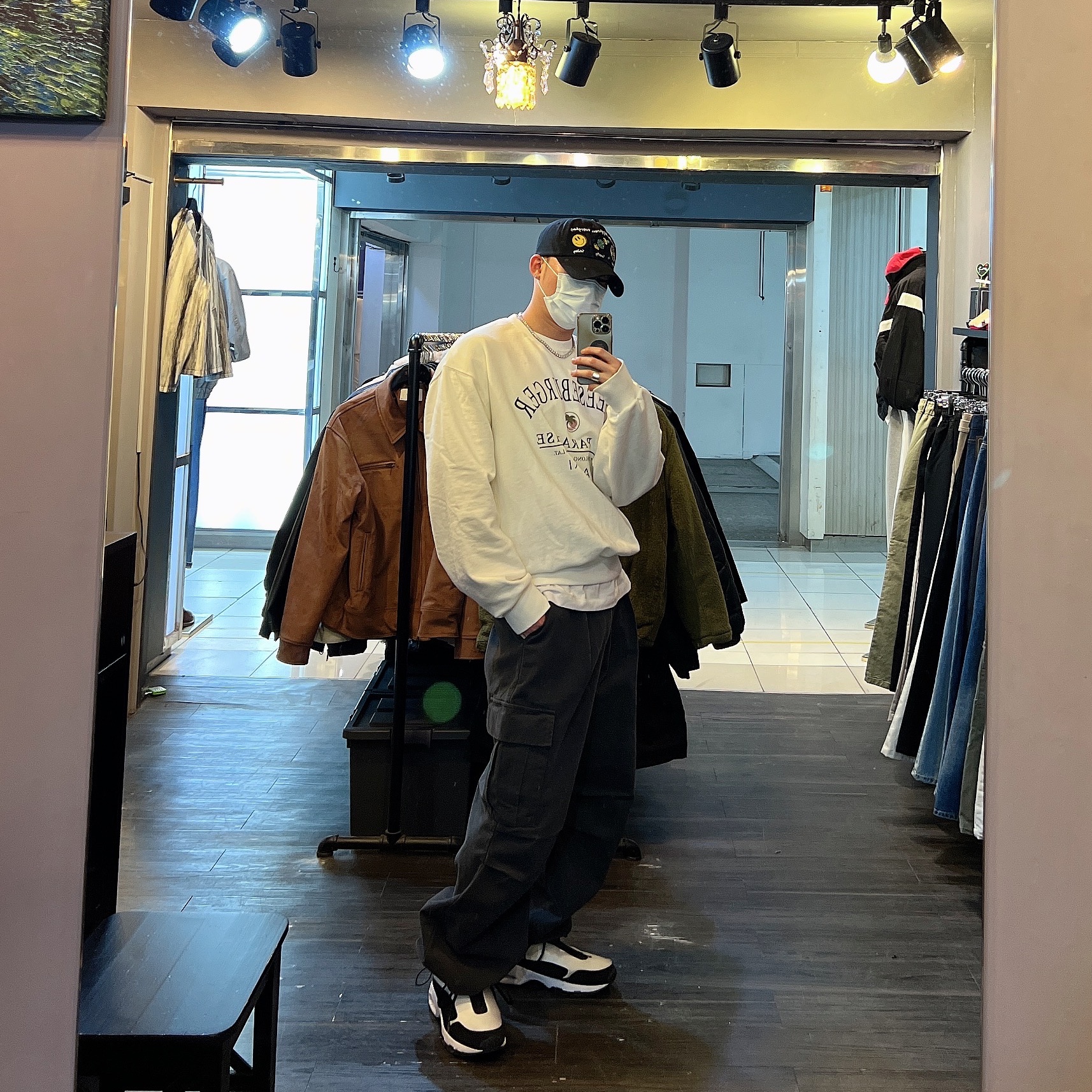 Nike x Comme des Garcons Homme Plus Air Max Sunder SP White Black 착용 스타일 - 1