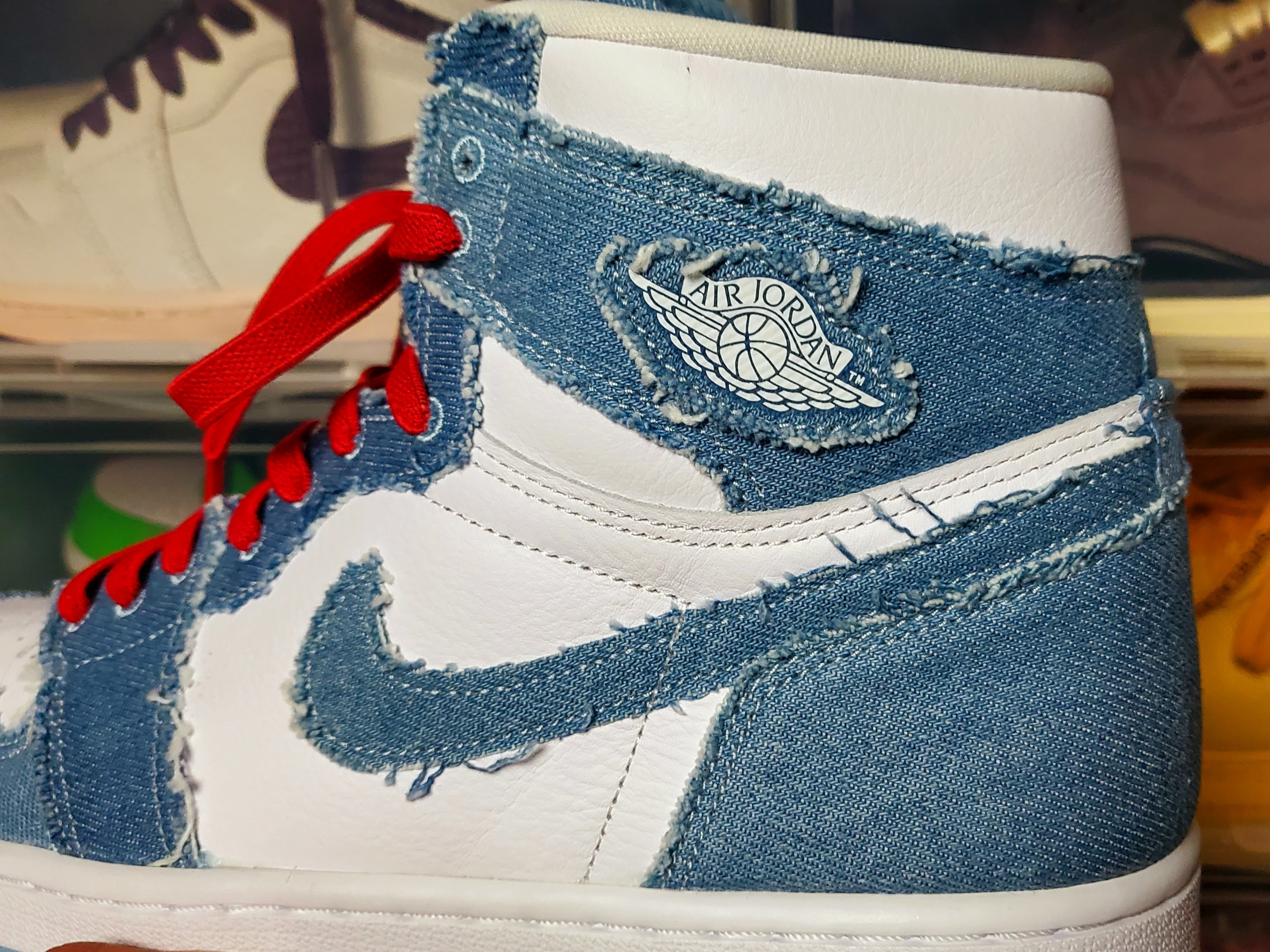 (W) Jordan 1 Retro High OG Denim 착용 스타일 - 4