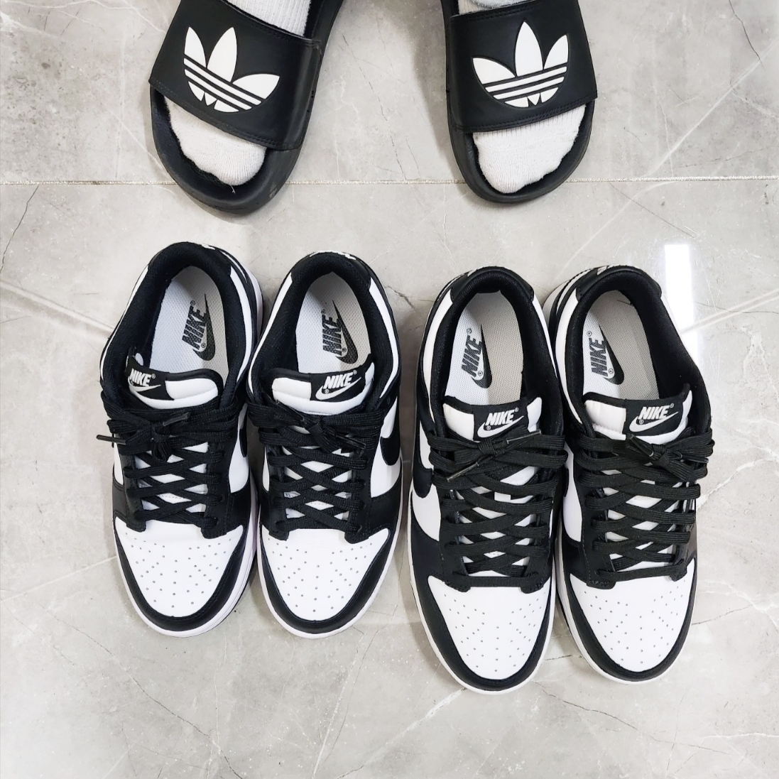 Nike Dunk Low Retro Black 착용 스타일 - 1