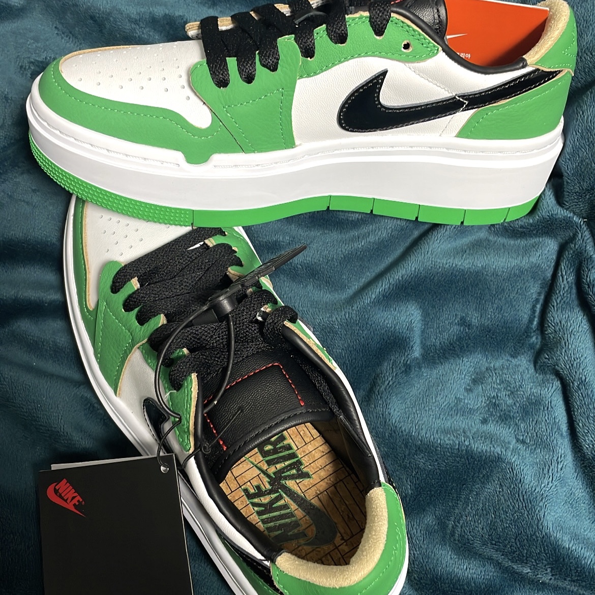(W) Jordan 1 Elevate Low SE Lucky Green 착용 스타일