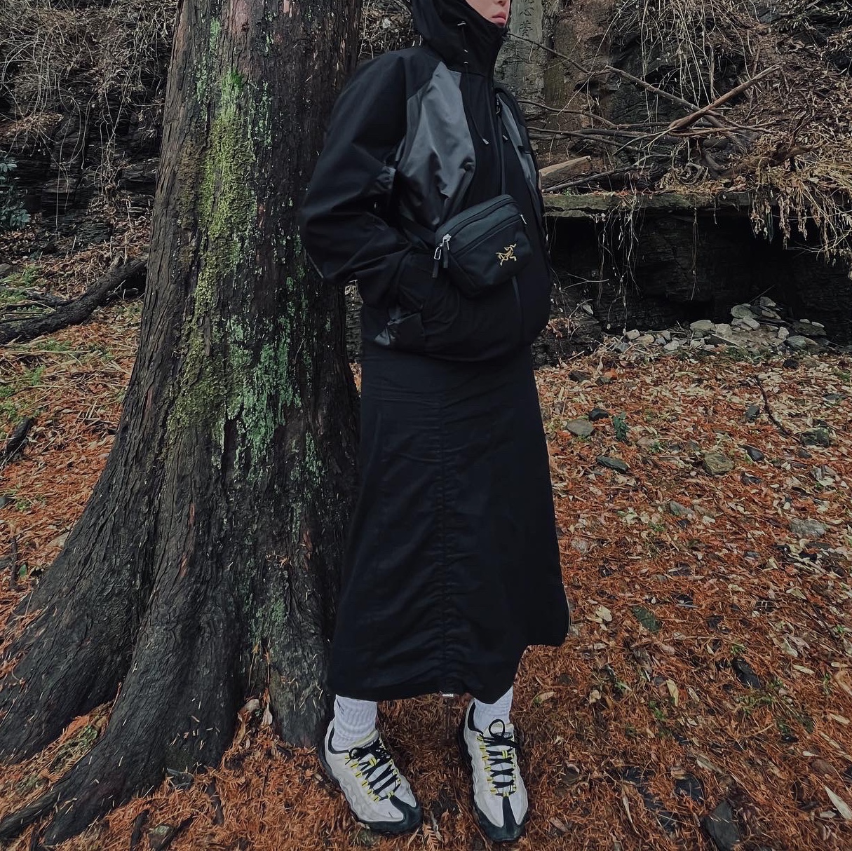 Arc'teryx Mantis 1 Waistpack Black 착용 스타일 - 2