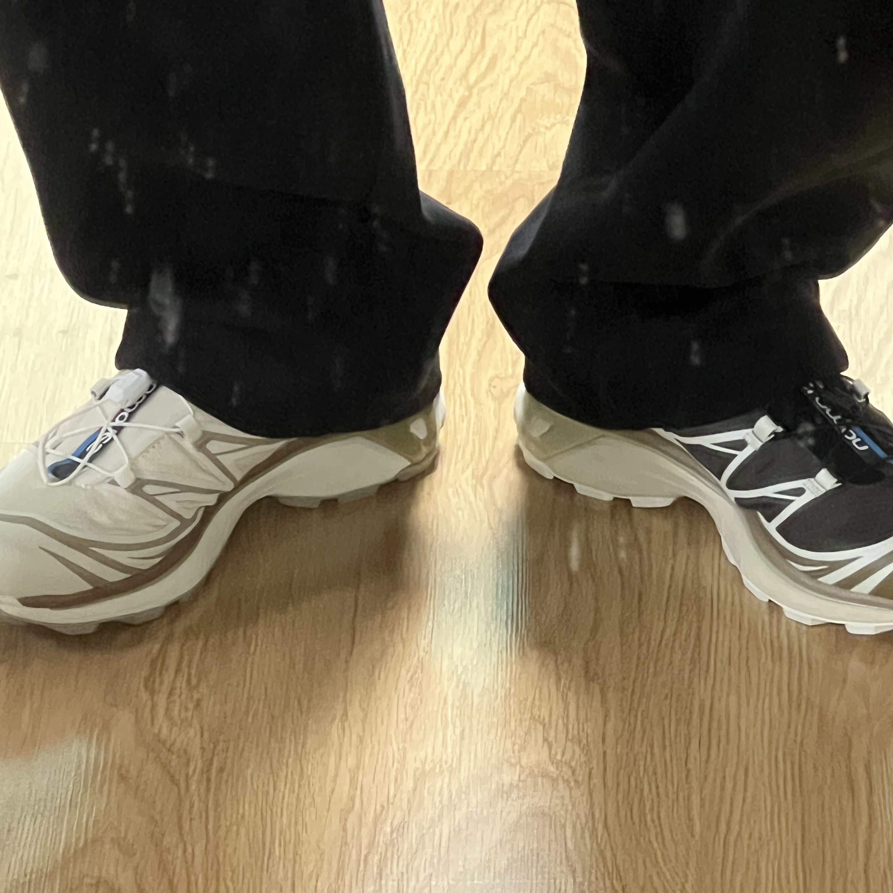 Salomon XT-6 Kangaroo Vanilla Ice, Salomon XT-6 Turtledove 착용 스타일