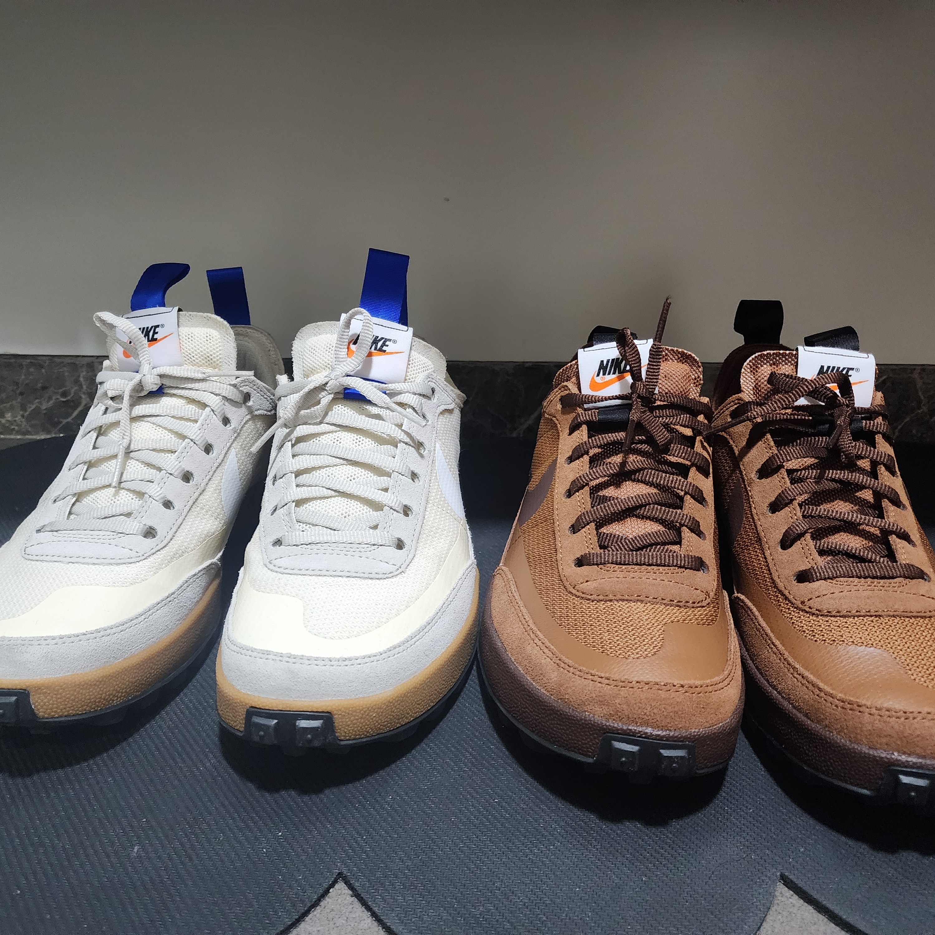 Nike x Tom Sachs General Purpose Shoe Brown, Nike x Tom Sachs General Purpose Shoe Light Cream 착용 스타일