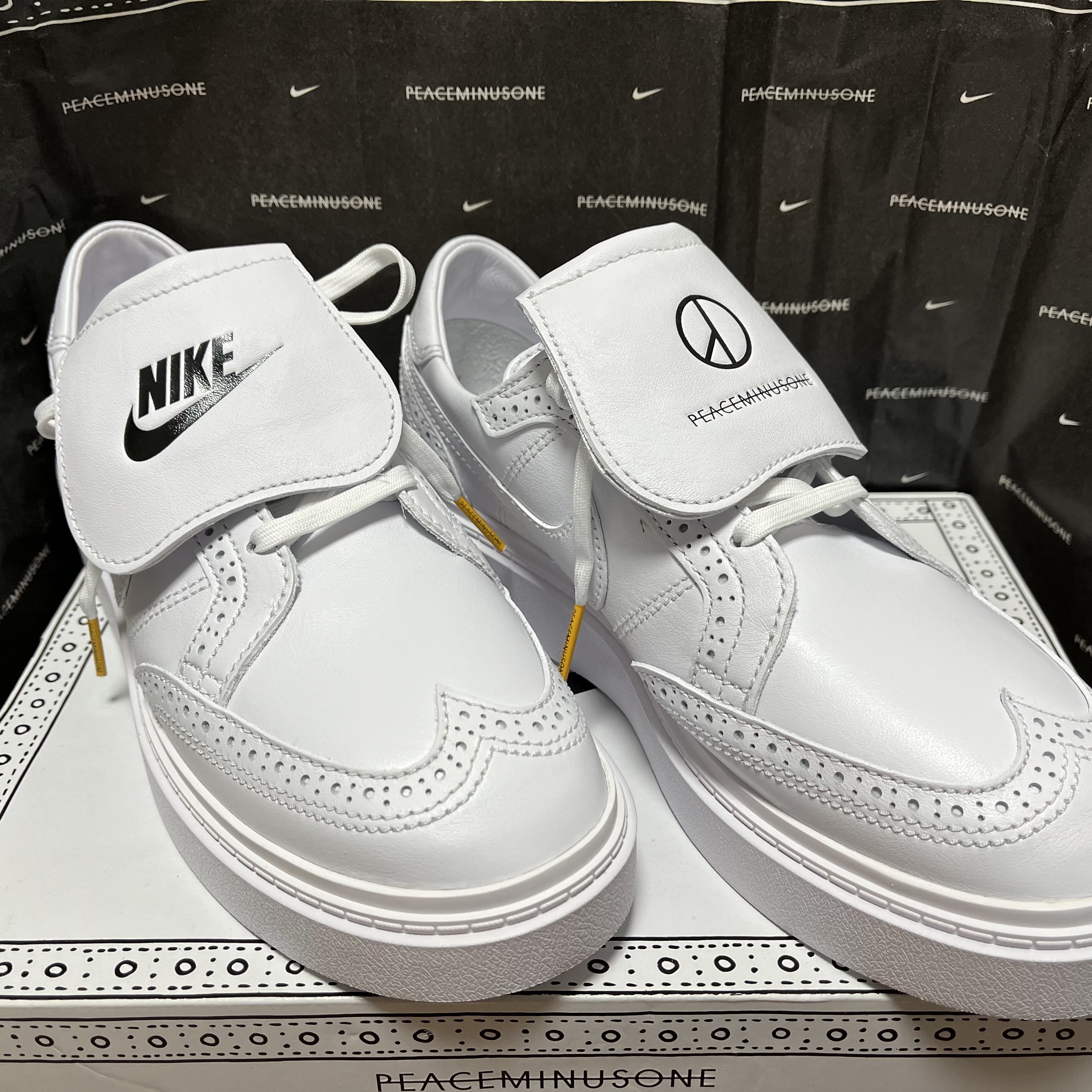 Nike x Peaceminusone Kwondo1 White 착용 스타일