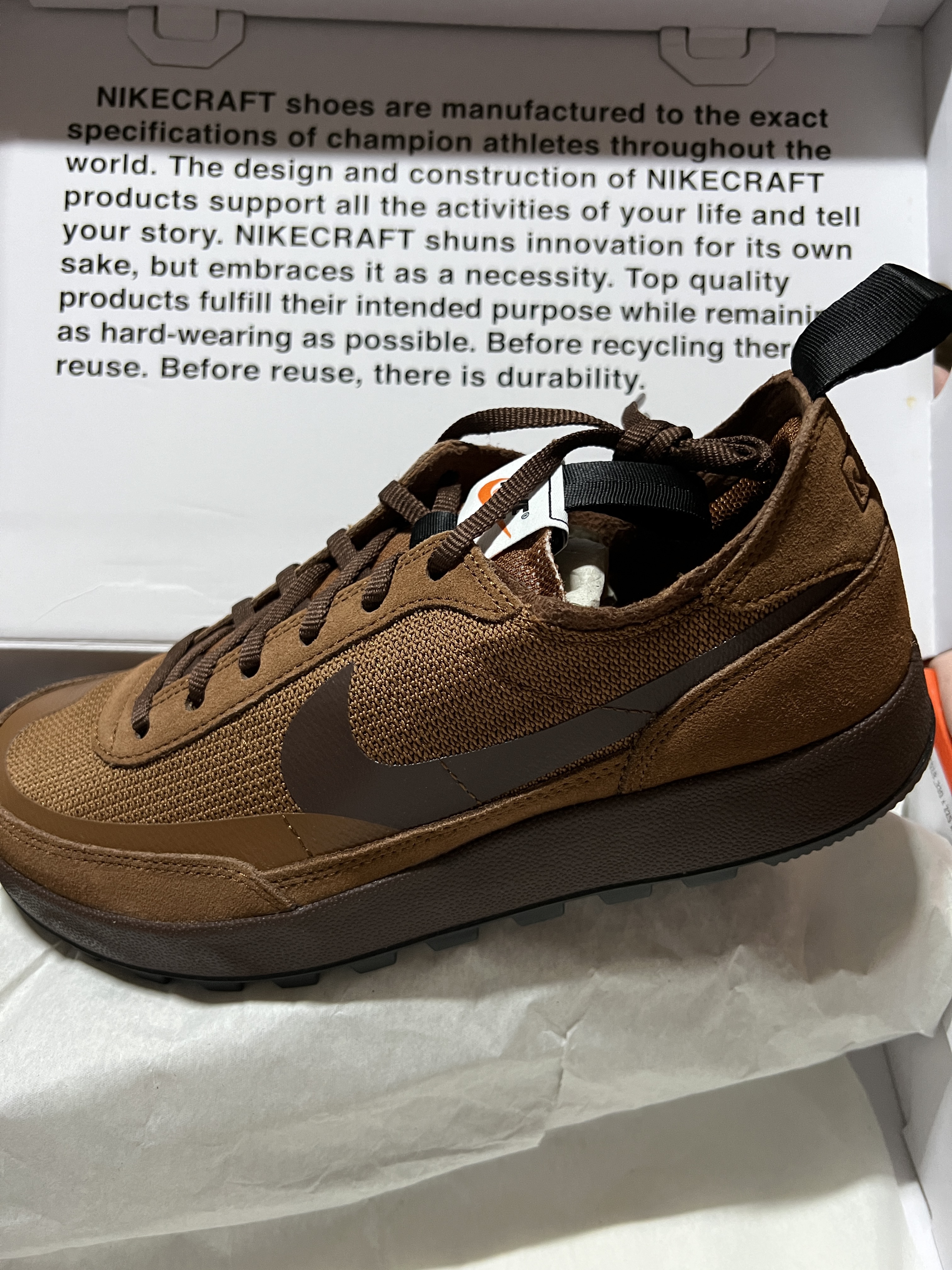 Nike x Tom Sachs General Purpose Shoe Brown 착용 스타일