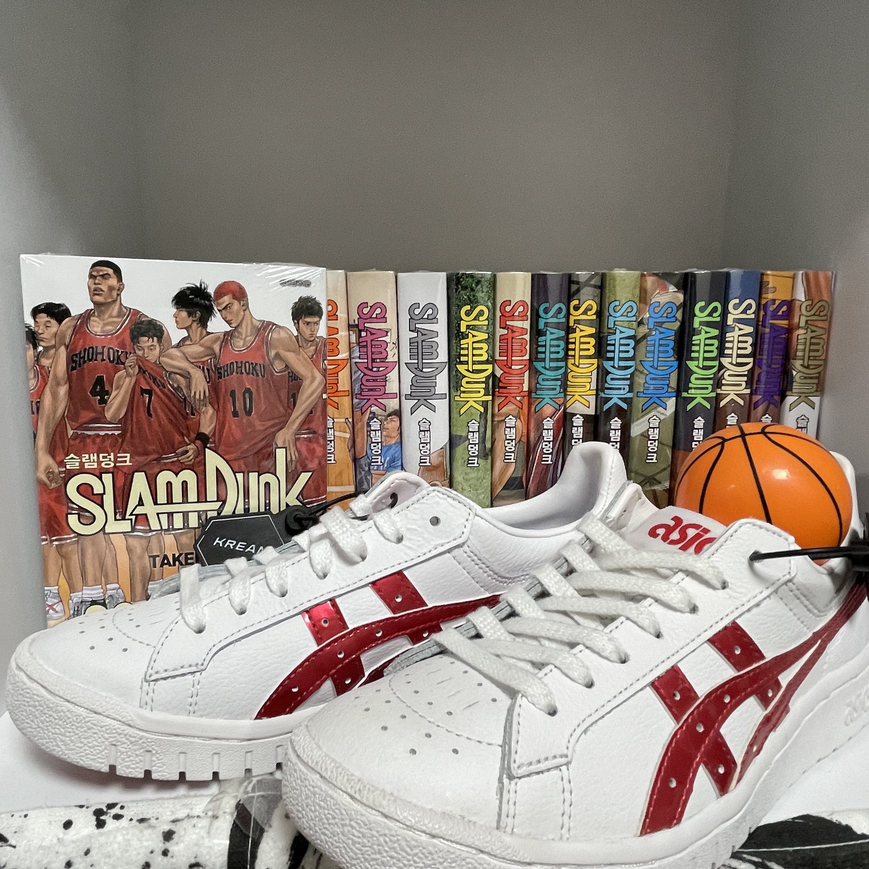 Asics Gel-PTG White Classic Red 착용 스타일 - 1