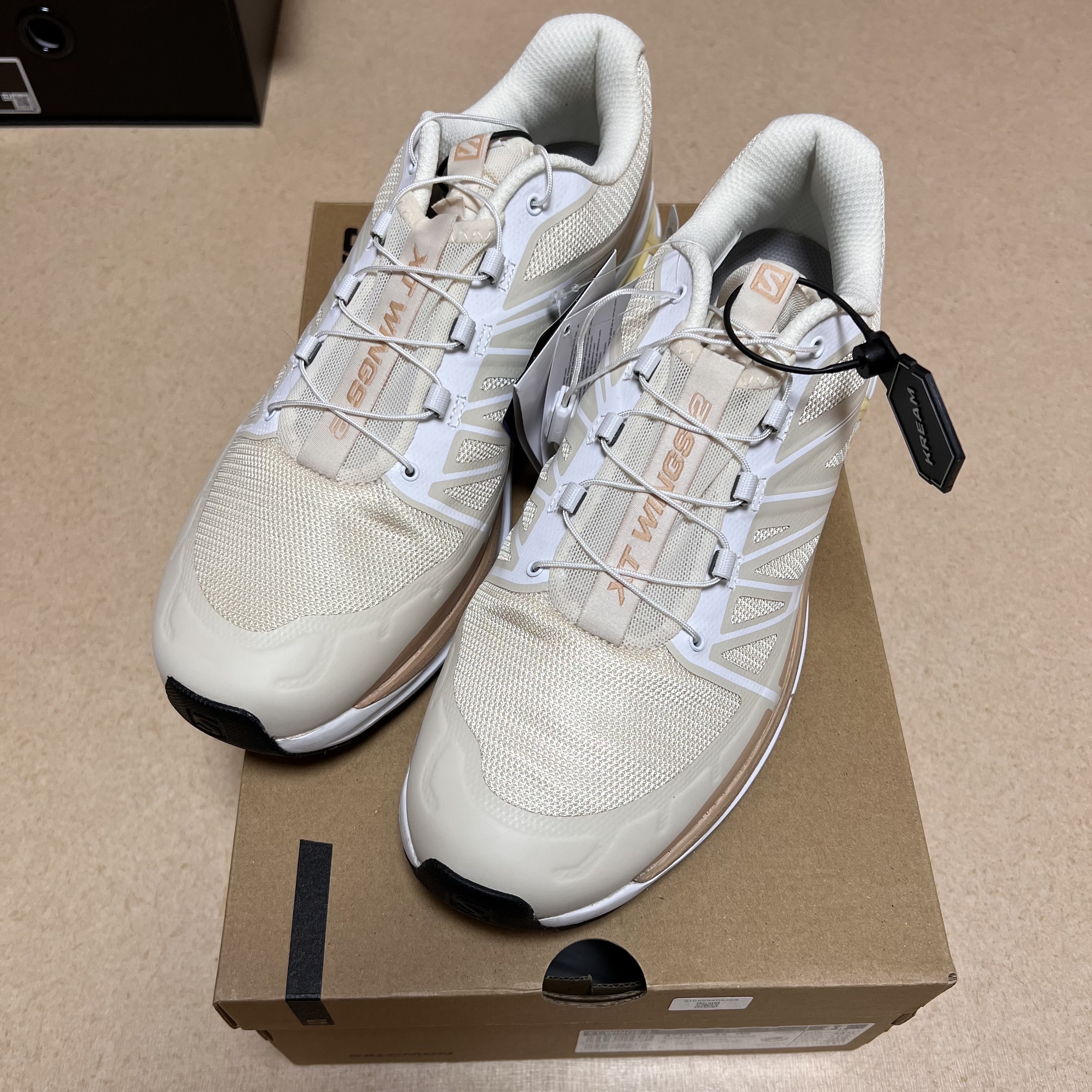 Salomon XT-Wings 2 Turtledove 착용 스타일 - 1