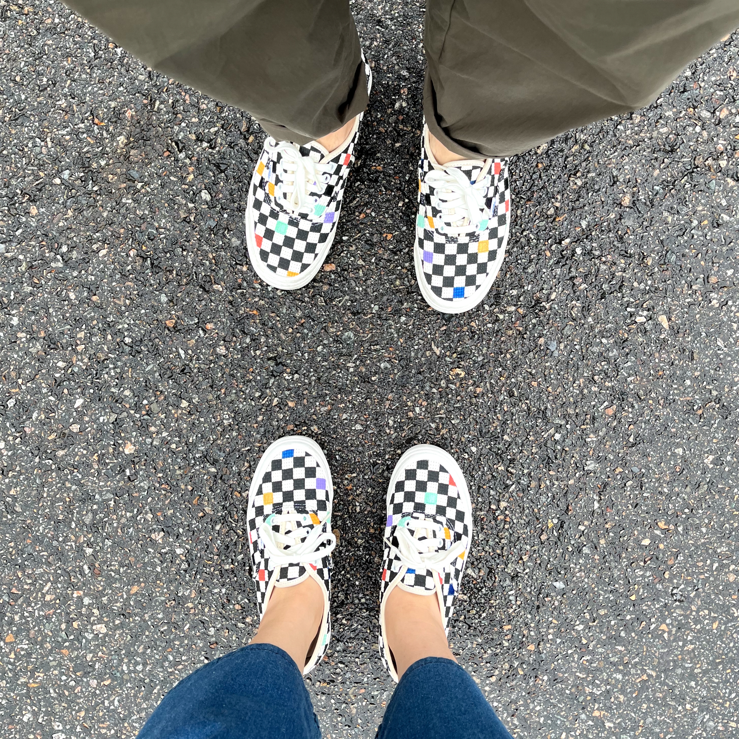 Vans Authentic 44 DX Anaheim Factory Needlepoint Checkerboard 착용 스타일