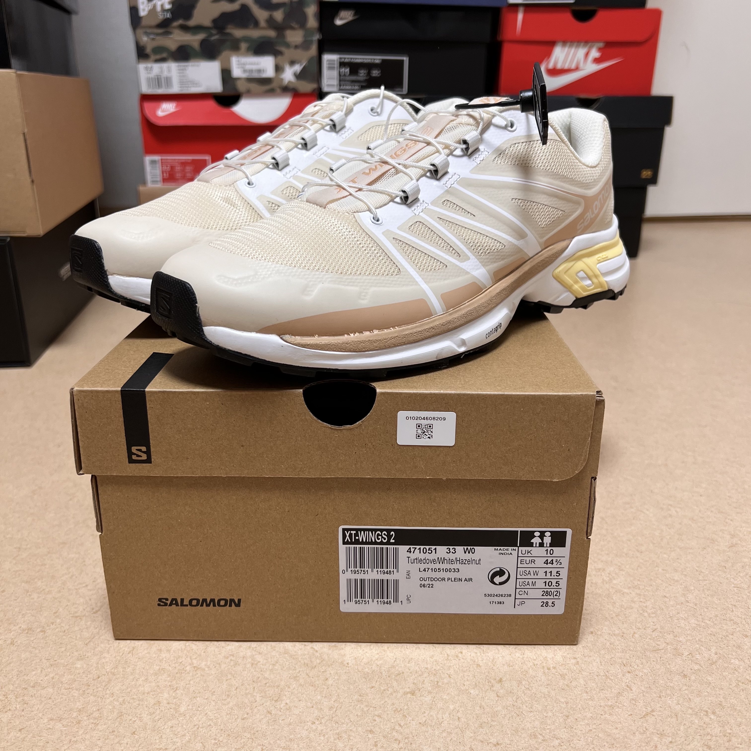 Salomon XT-Wings 2 Turtledove 착용 스타일 - 2