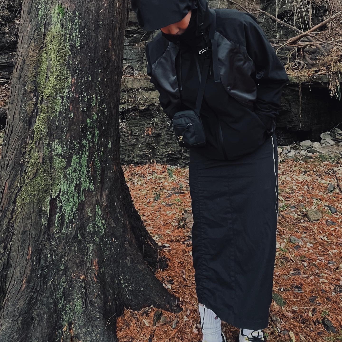 Arc'teryx Mantis 1 Waistpack Black 착용 스타일 - 1