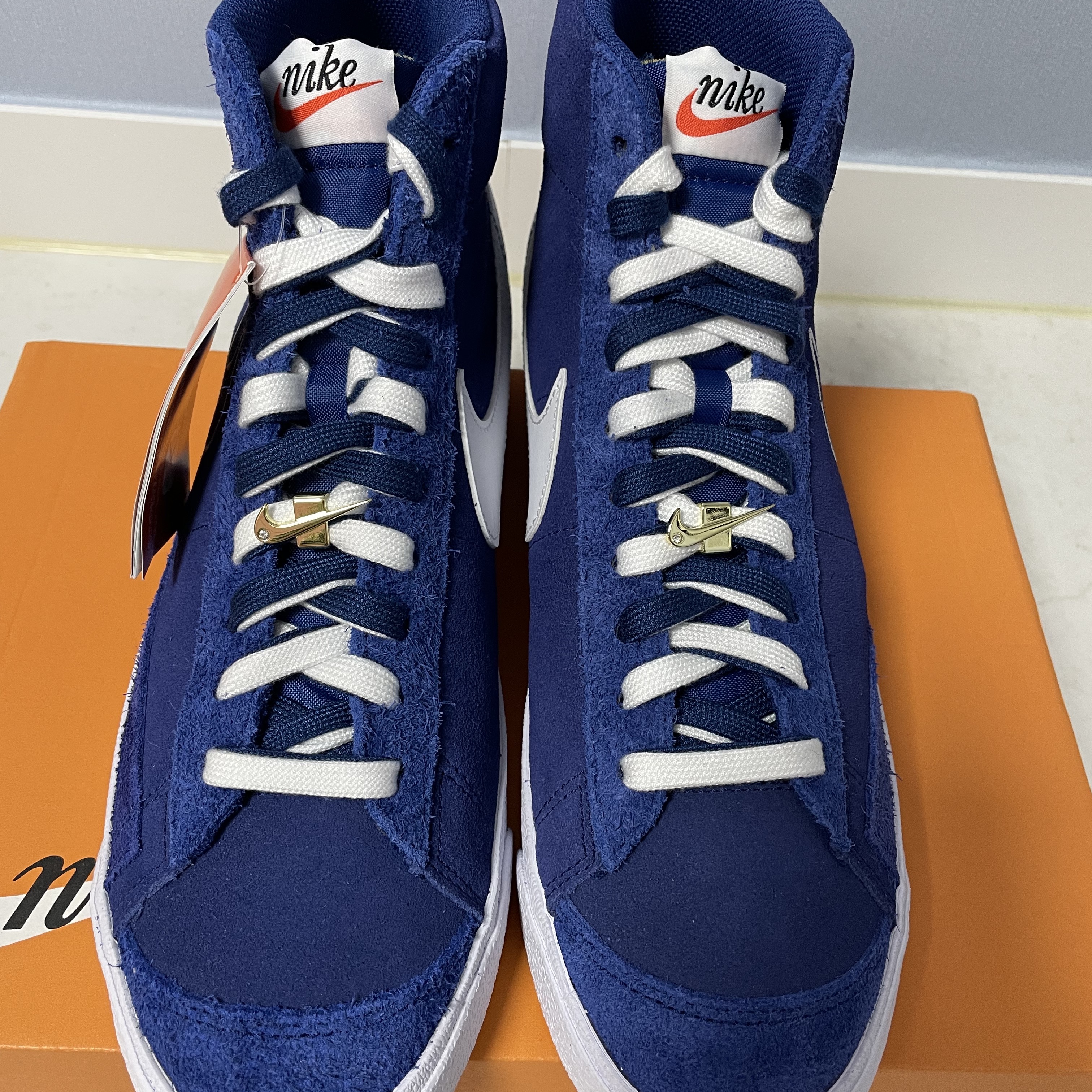 Nike Blazer Mid '77 First Use Deep Royal Blue 착용 스타일 - 3
