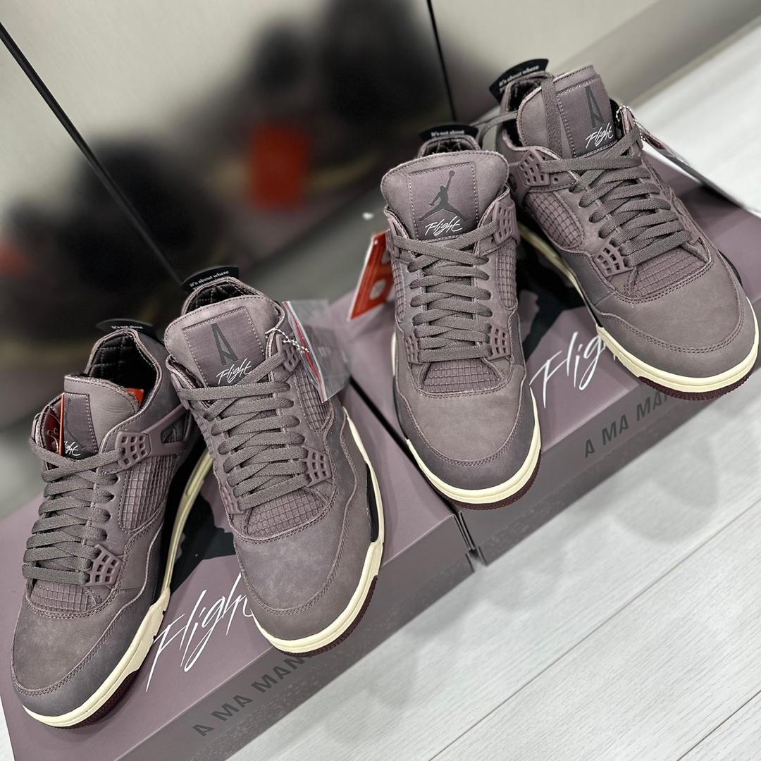 Jordan 4 x A Ma Maniere Retro Violet Ore 착용 스타일
