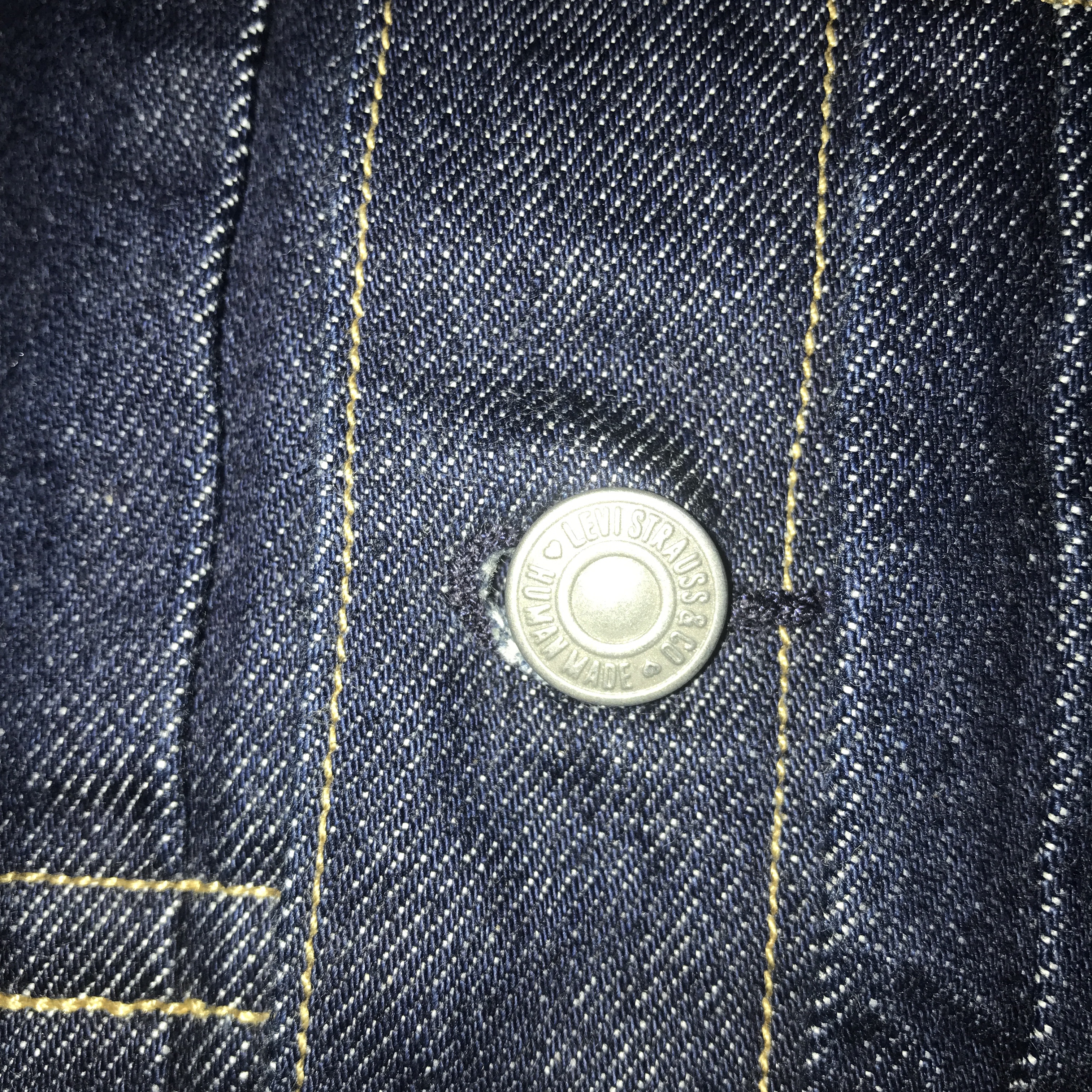 Human Made x Levi's 506 Trucker Jacket Indigo 착용 스타일 - 2
