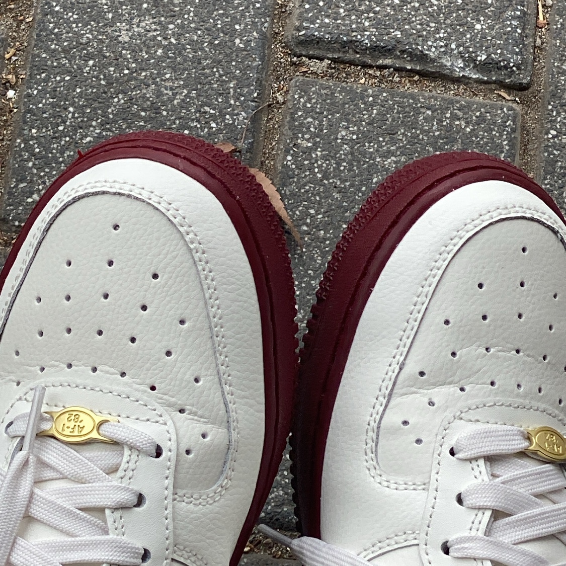 (W) Nike Air Force 1 '07 SE 40th Anniversary Join Forces Sail Team Red 착용 스타일