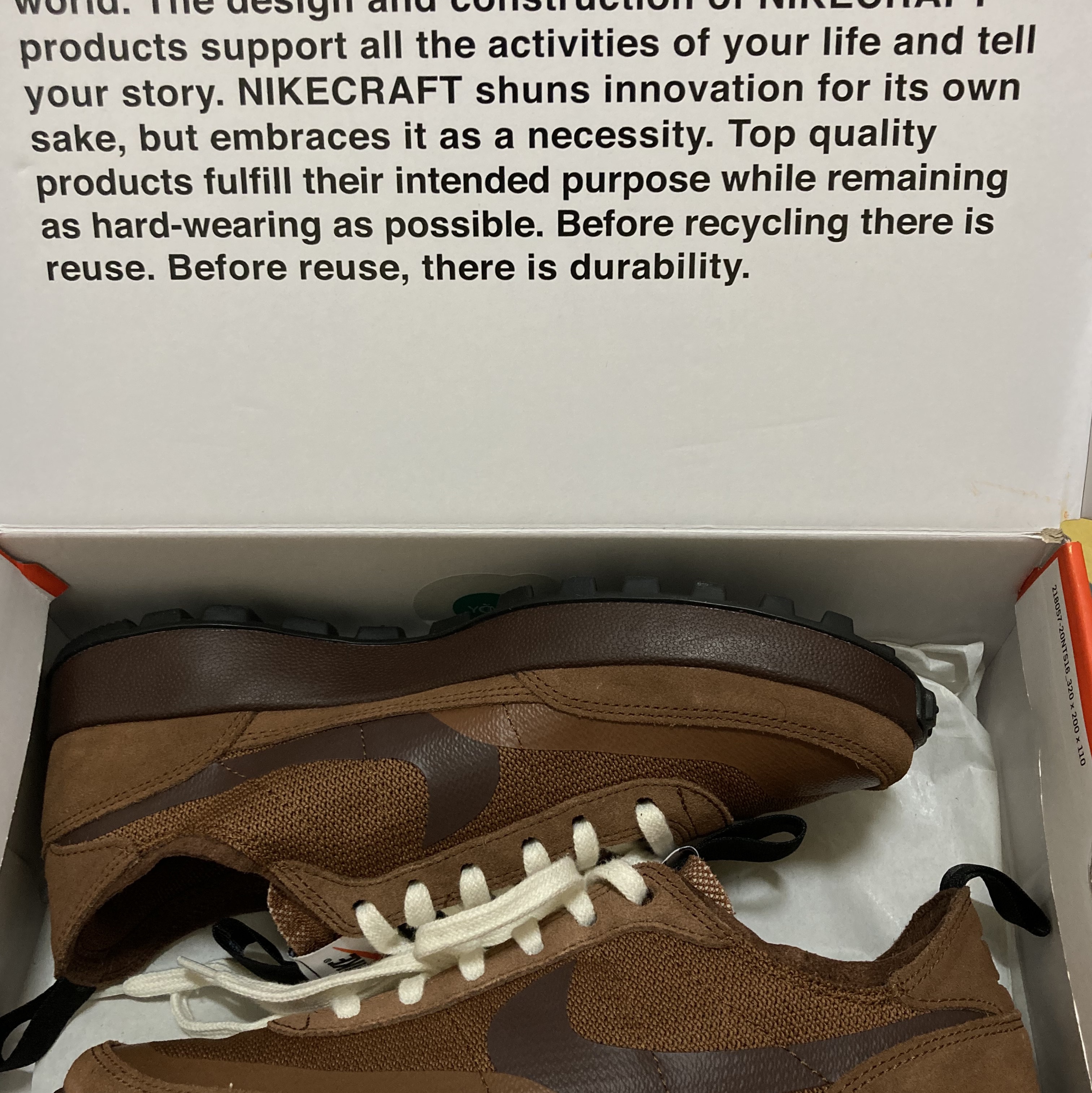 Nike x Tom Sachs General Purpose Shoe Brown 착용 스타일 - 2