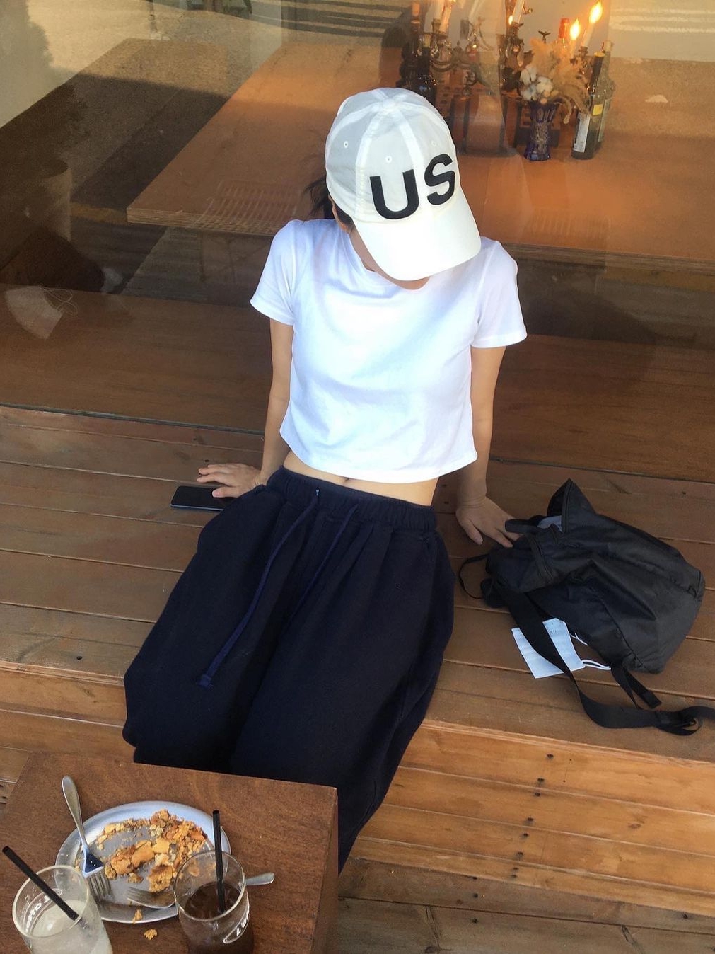 s/e/o Us Cap Ivory 착용 스타일