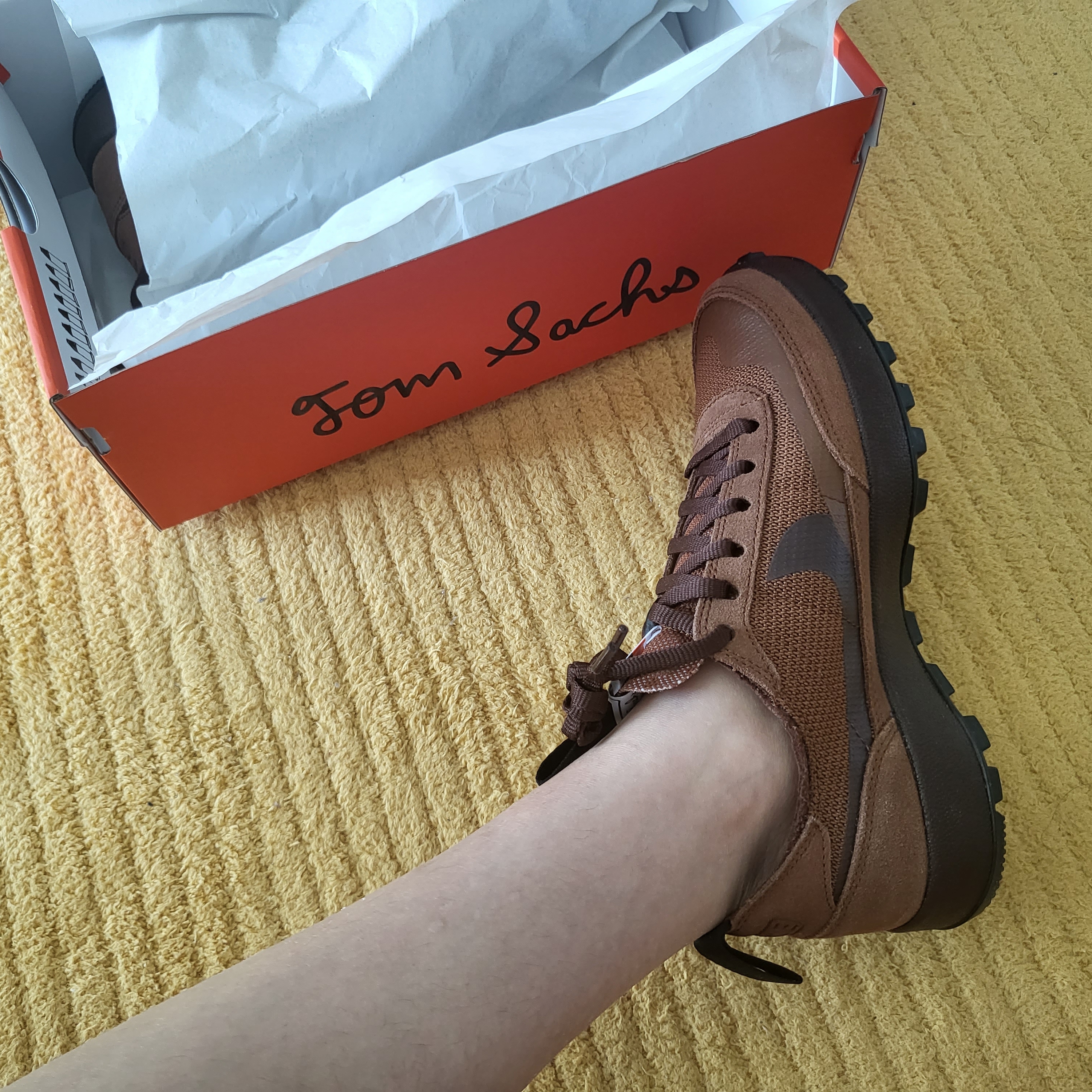 Nike x Tom Sachs General Purpose Shoe Brown 착용 스타일