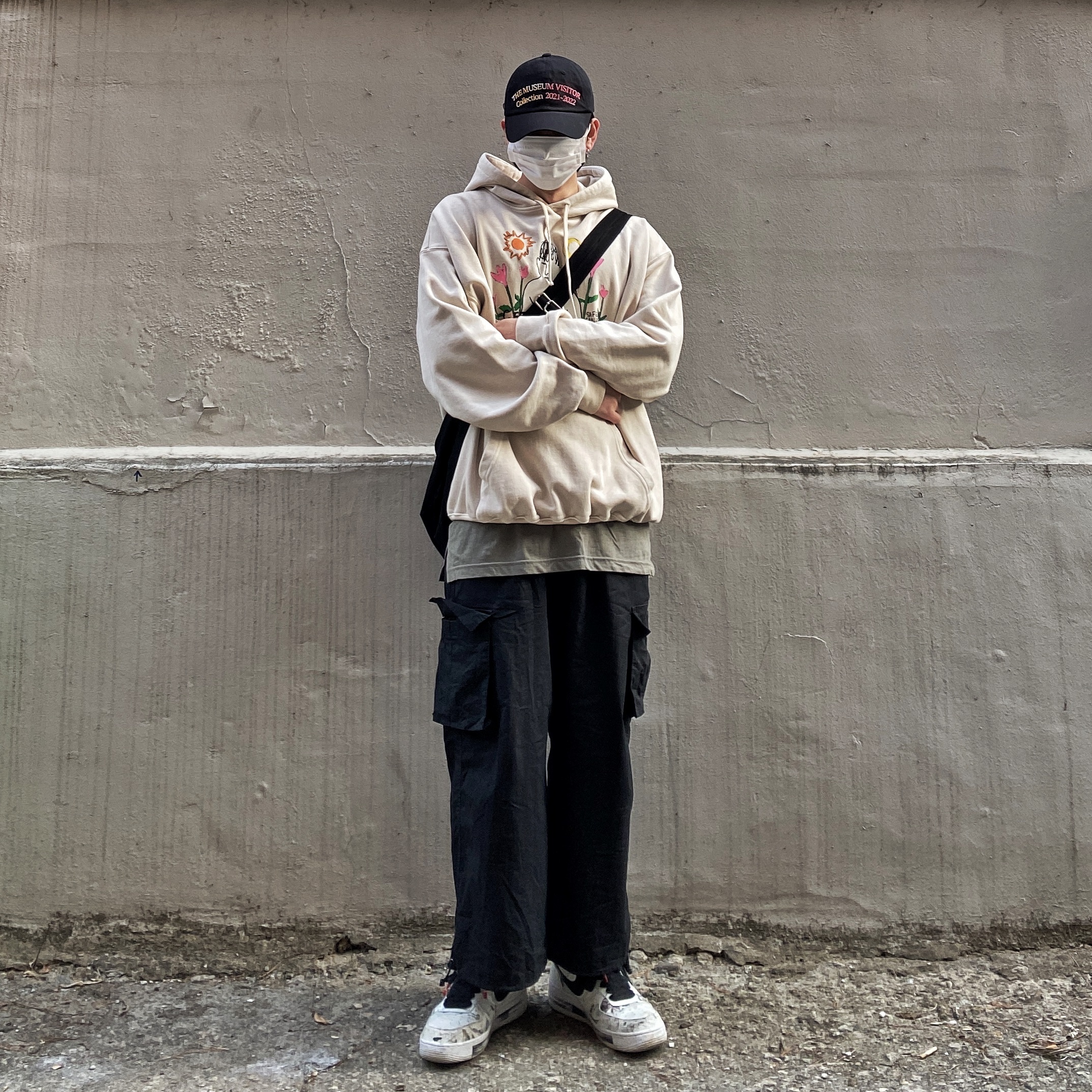 Nike x Peaceminusone Air Force 1 Low Para-Noise 2.0 착용 스타일