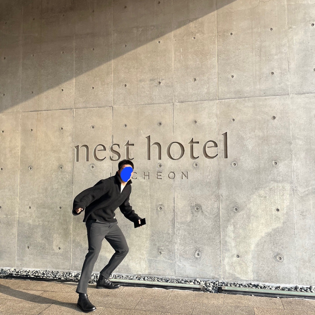 Stussy x Our Legacy Work Shop Runner Sweater Black Recycled Wool 착용 스타일