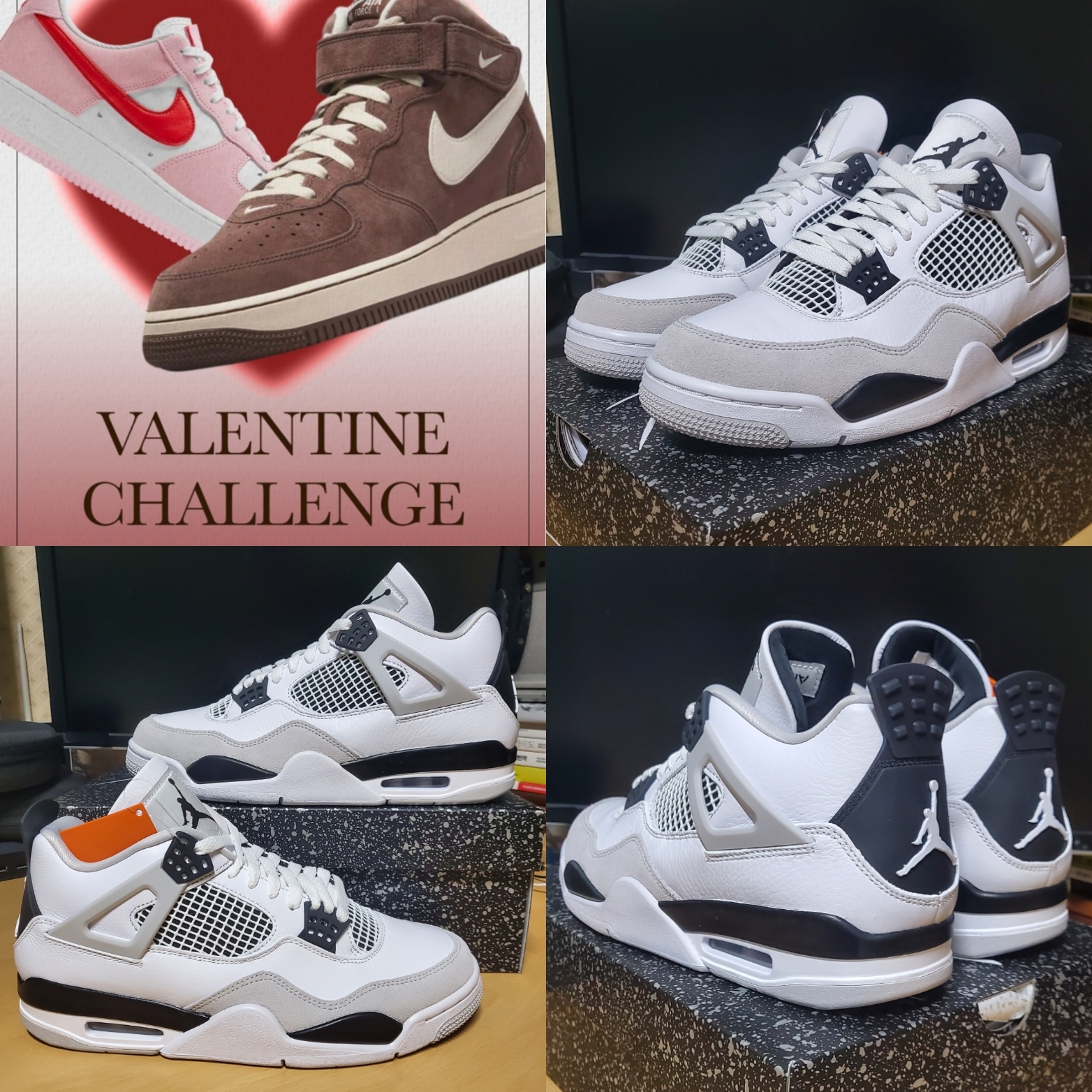 Jordan 4 Retro White and Black 착용 스타일