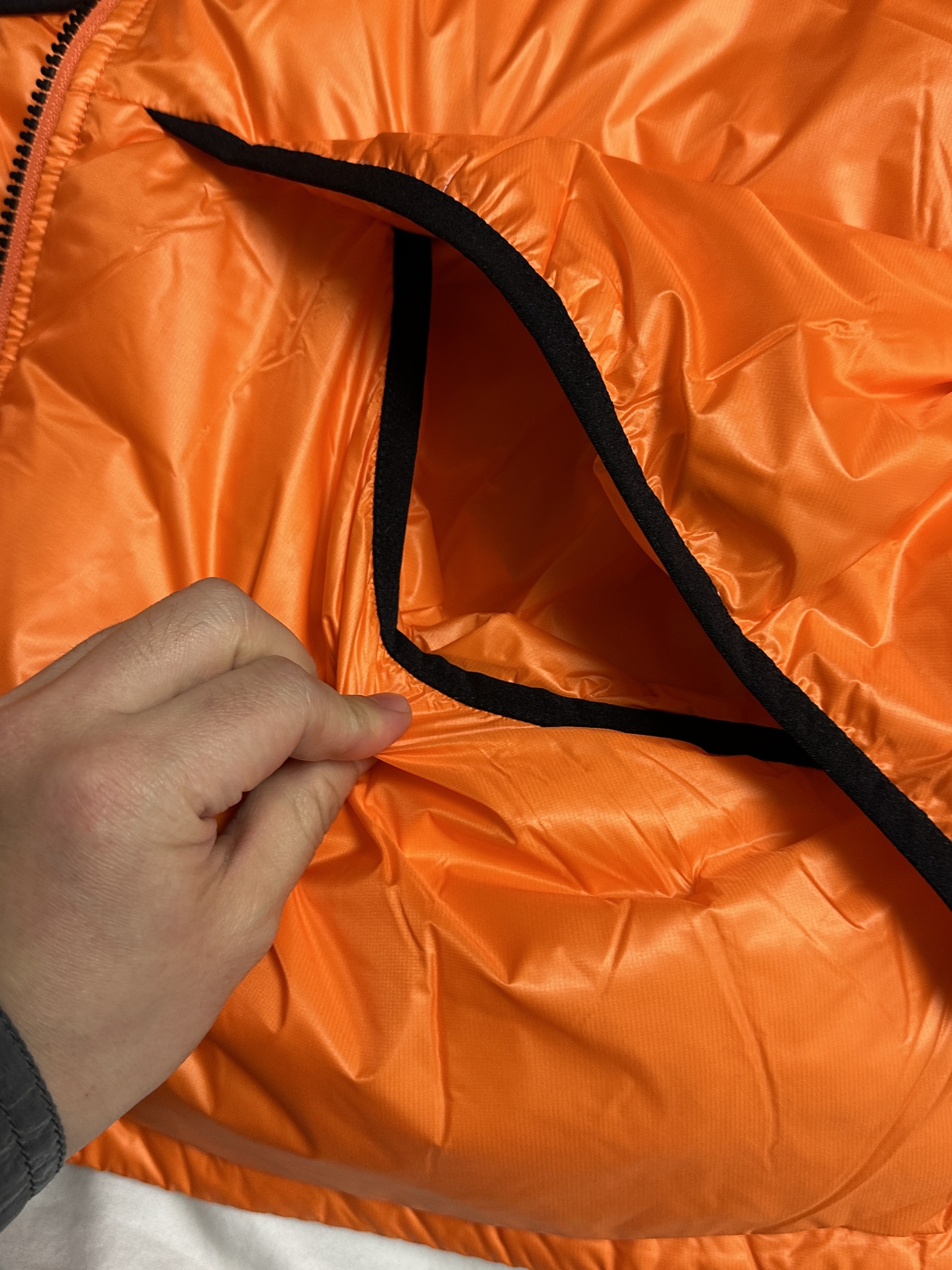 Stussy Micro Ripstop Down Parka Orange 착용 스타일 - 3