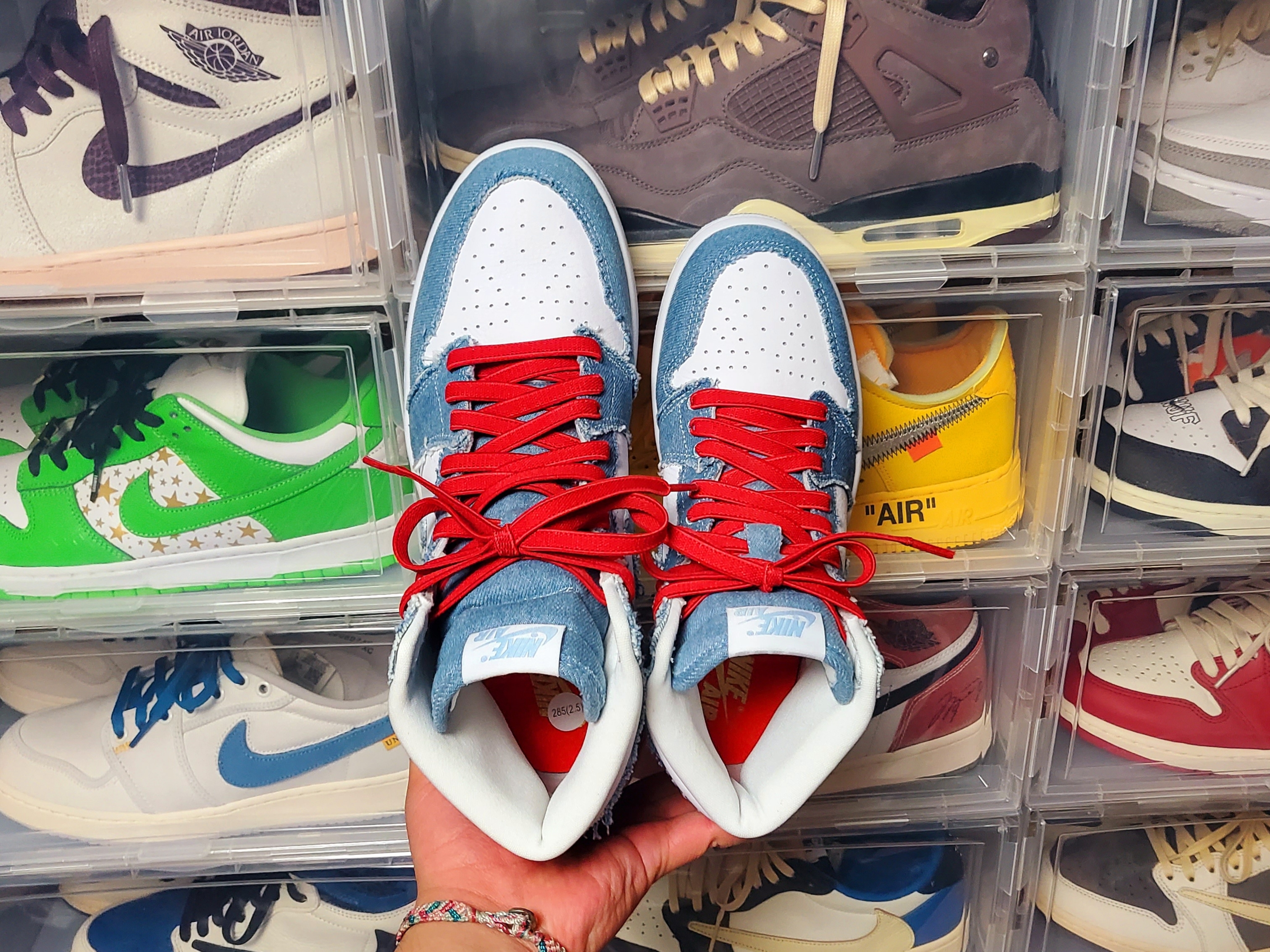 (W) Jordan 1 Retro High OG Denim 착용 스타일