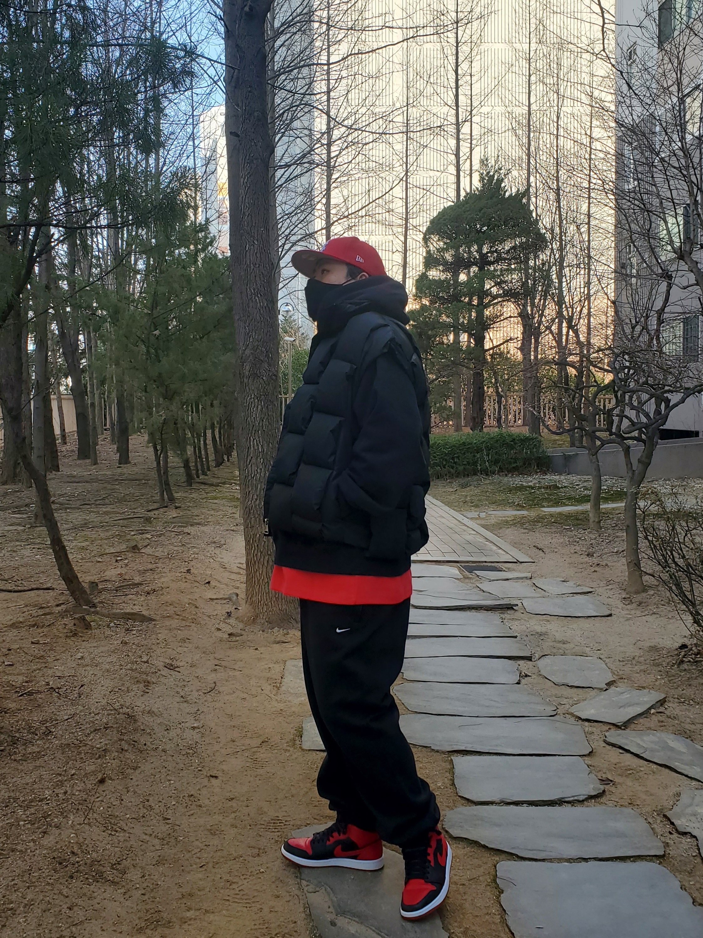 Jordan 1 Mid Bred Banned 2020 착용 스타일 - 1