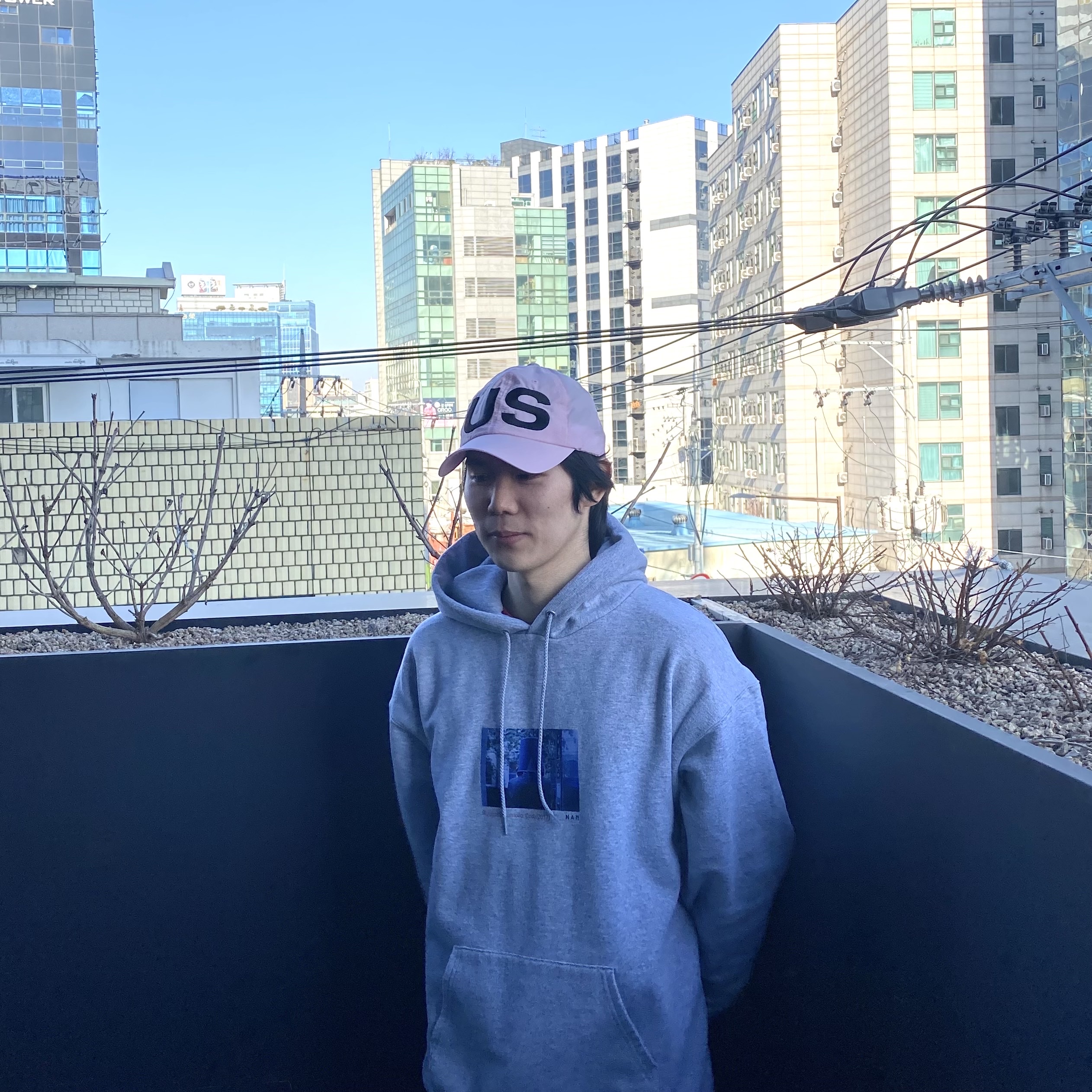 [KREAM 단독] s/e/o Us Cap Pink 착용 스타일