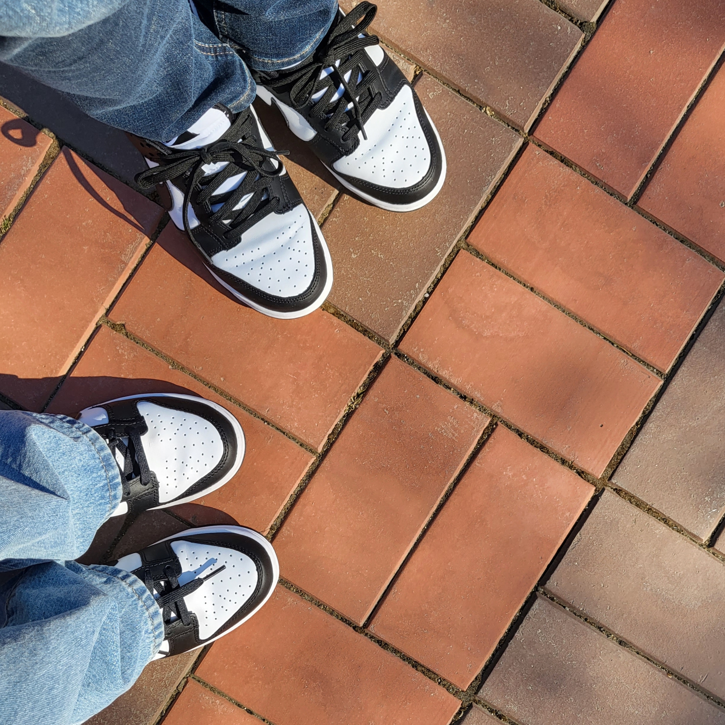 Nike Dunk Low Retro Black, (W) Nike Dunk Low Black 착용 스타일 - 2