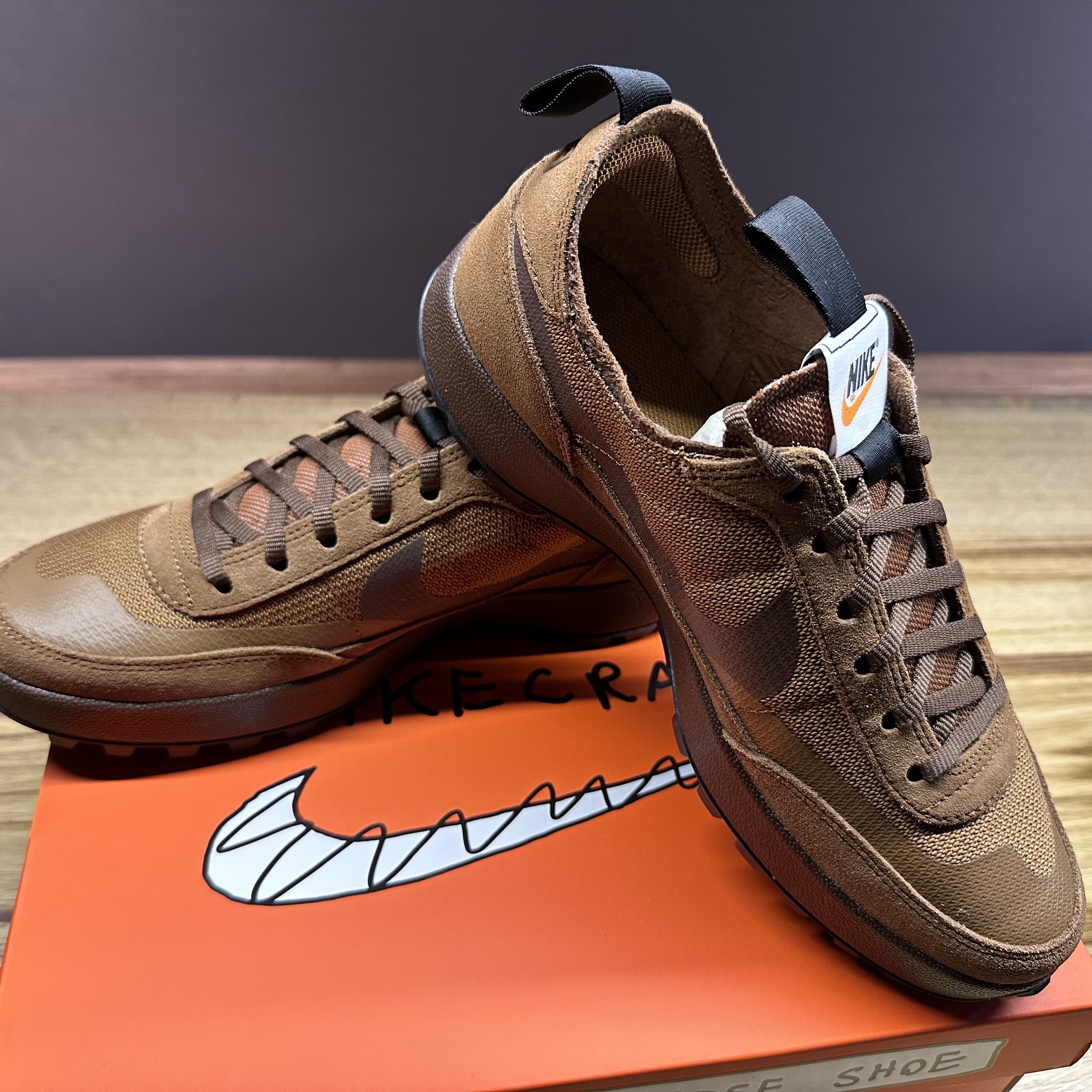 Nike x Tom Sachs General Purpose Shoe Brown 착용 스타일 - 1