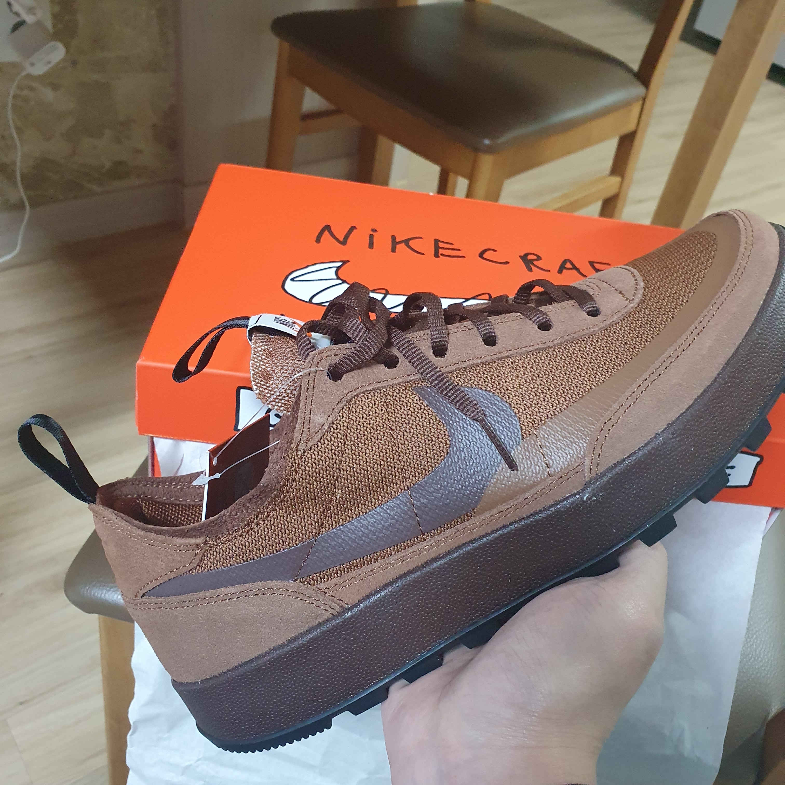 Nike x Tom Sachs General Purpose Shoe Brown 착용 스타일 - 2