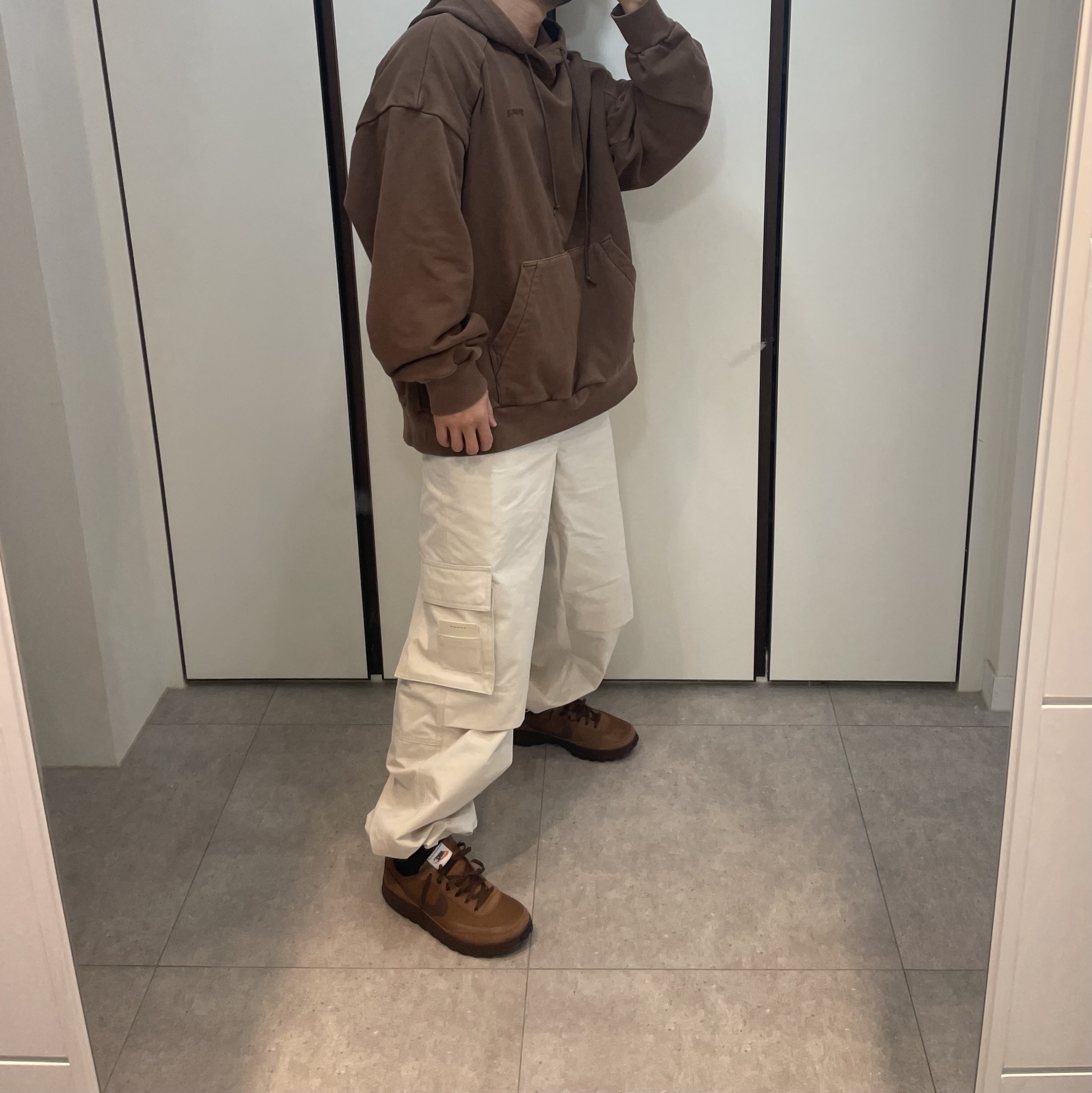 Nike x Tom Sachs General Purpose Shoe Brown 착용 스타일 - 2