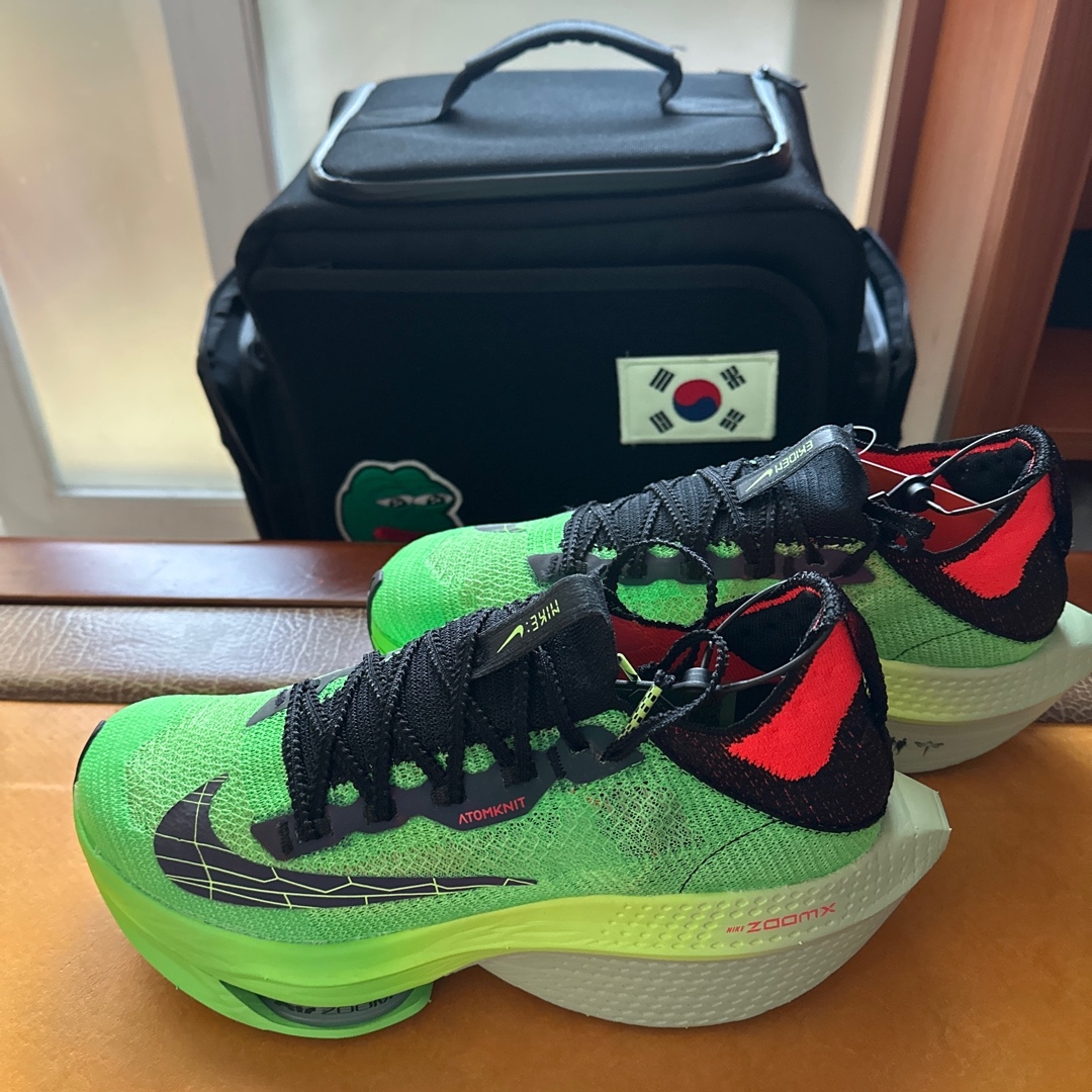 Nike Air Zoom Alphafly Next% Flyknit 2 Screem Green 착용 스타일