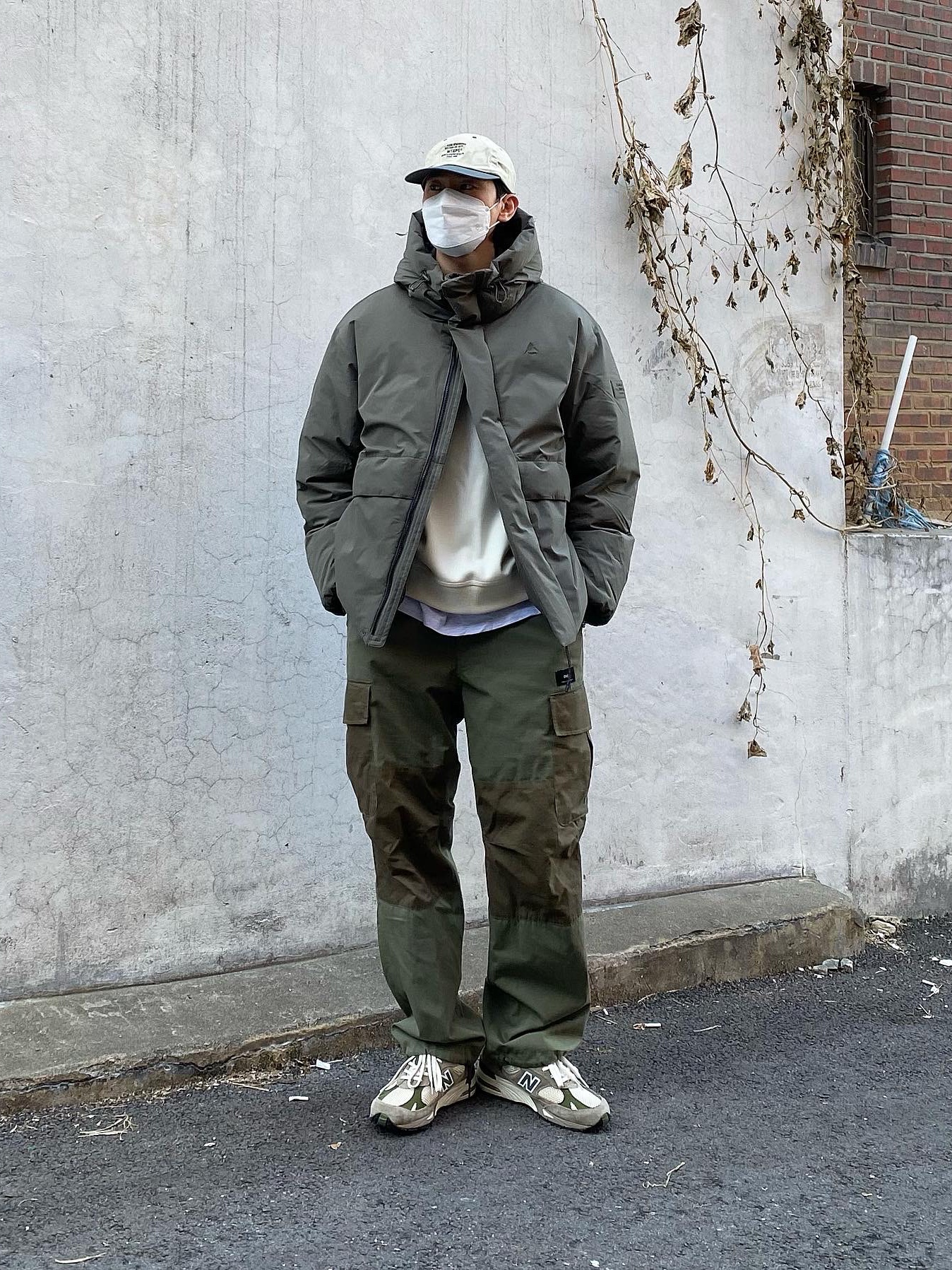 New Balance x Aime Leon Dore 991 Made in UK Grey 착용 스타일 - 4
