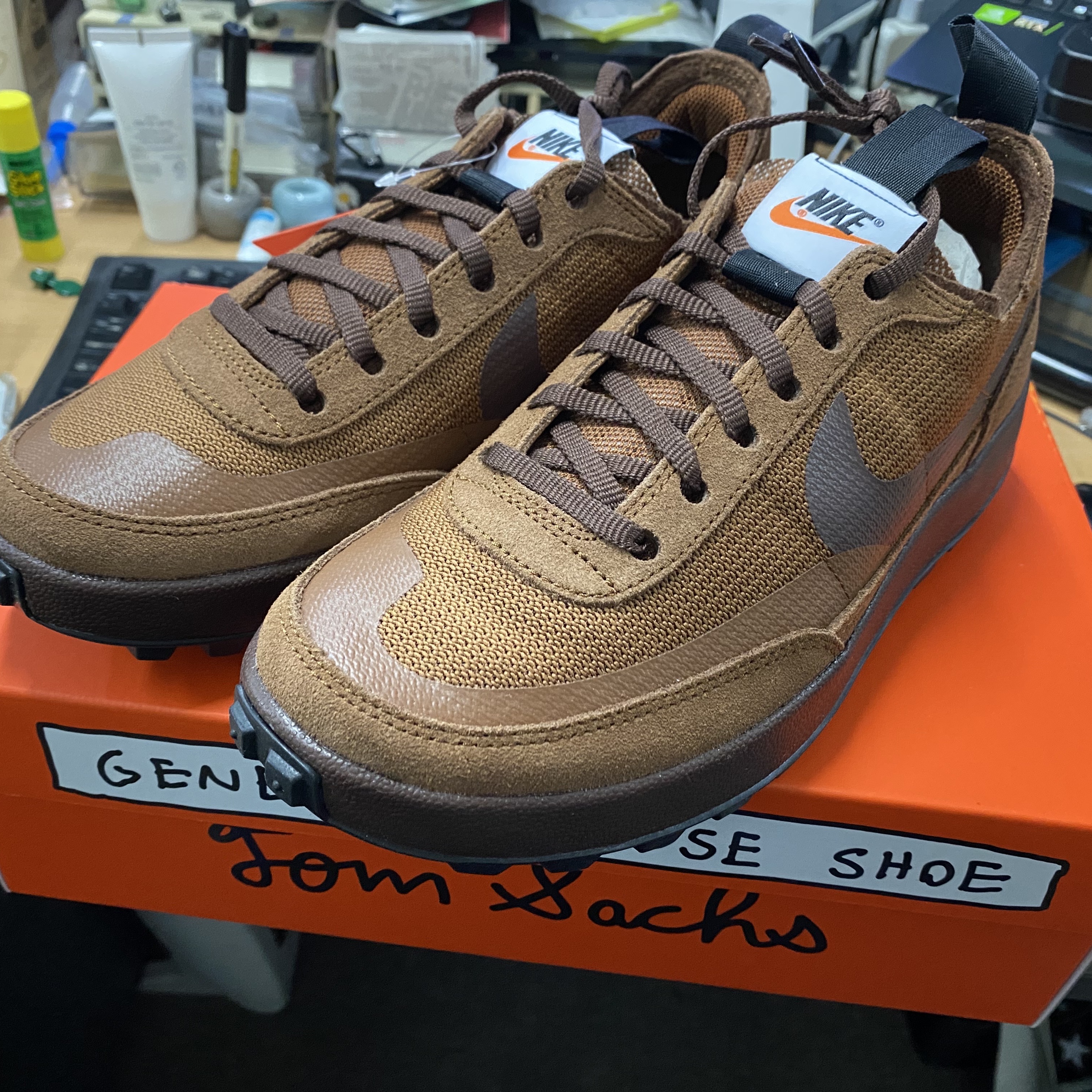 Nike x Tom Sachs General Purpose Shoe Brown 착용 스타일 - 1